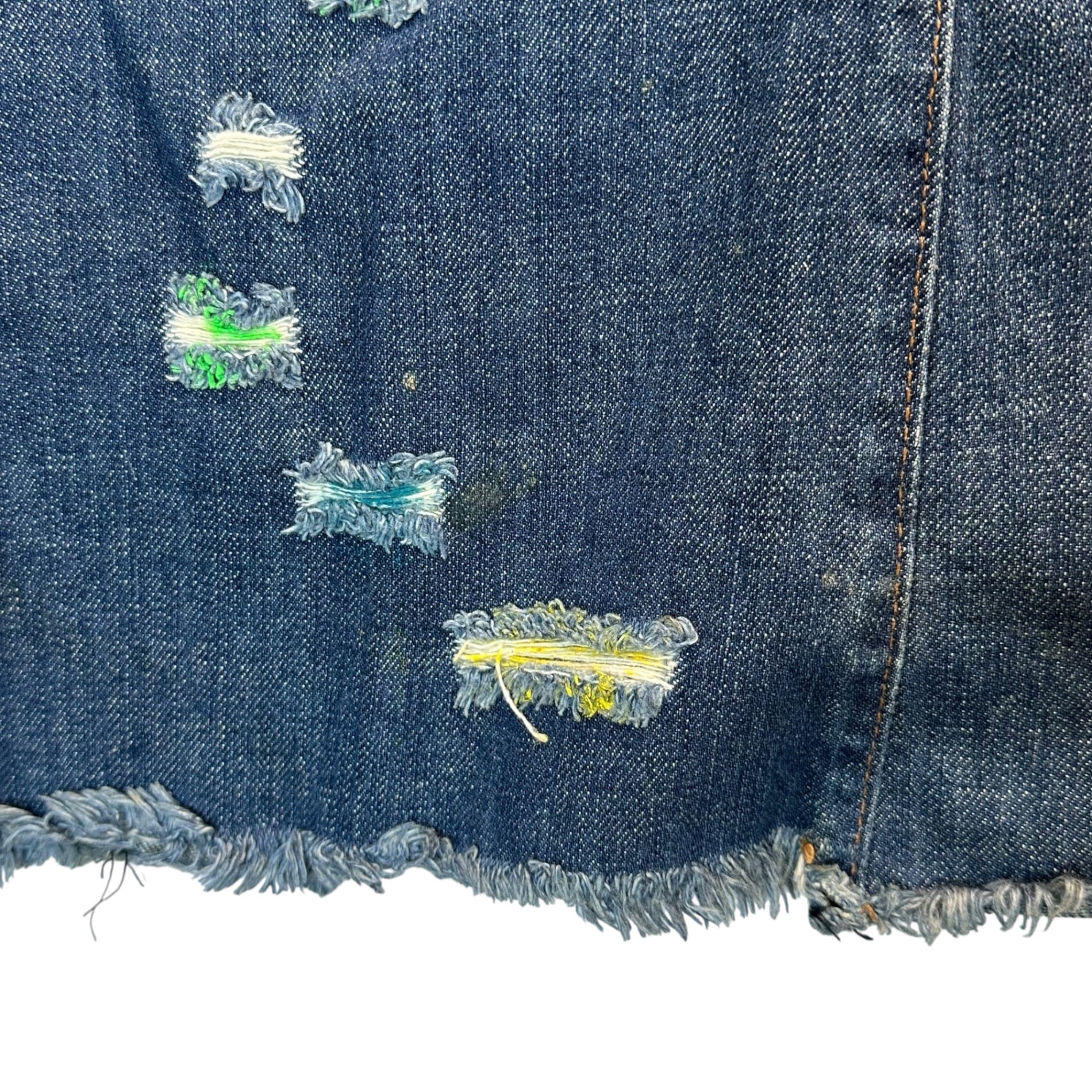 D&G(ディー&ジードルガバドルチェ&ガッバーナ) Distressed Denim Pants ダメージ加工 デストロイ デニム パンツ 34 インディゴ