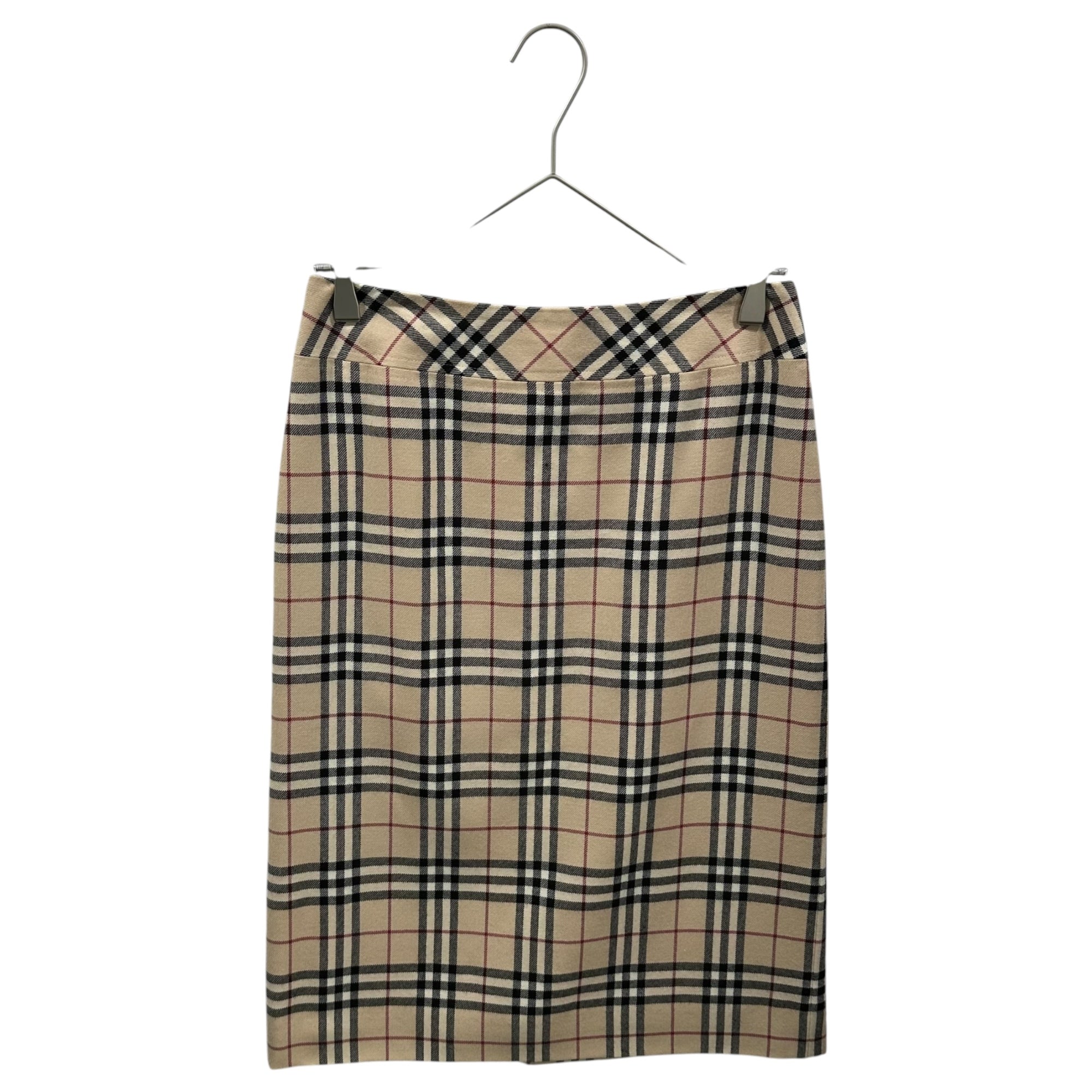 Burberry’s(バーバリーズ) Old Nova Check Wool Skirt オールド ノヴァ チェック ウール スカート FXA20-085 38(M程度) ベージュ