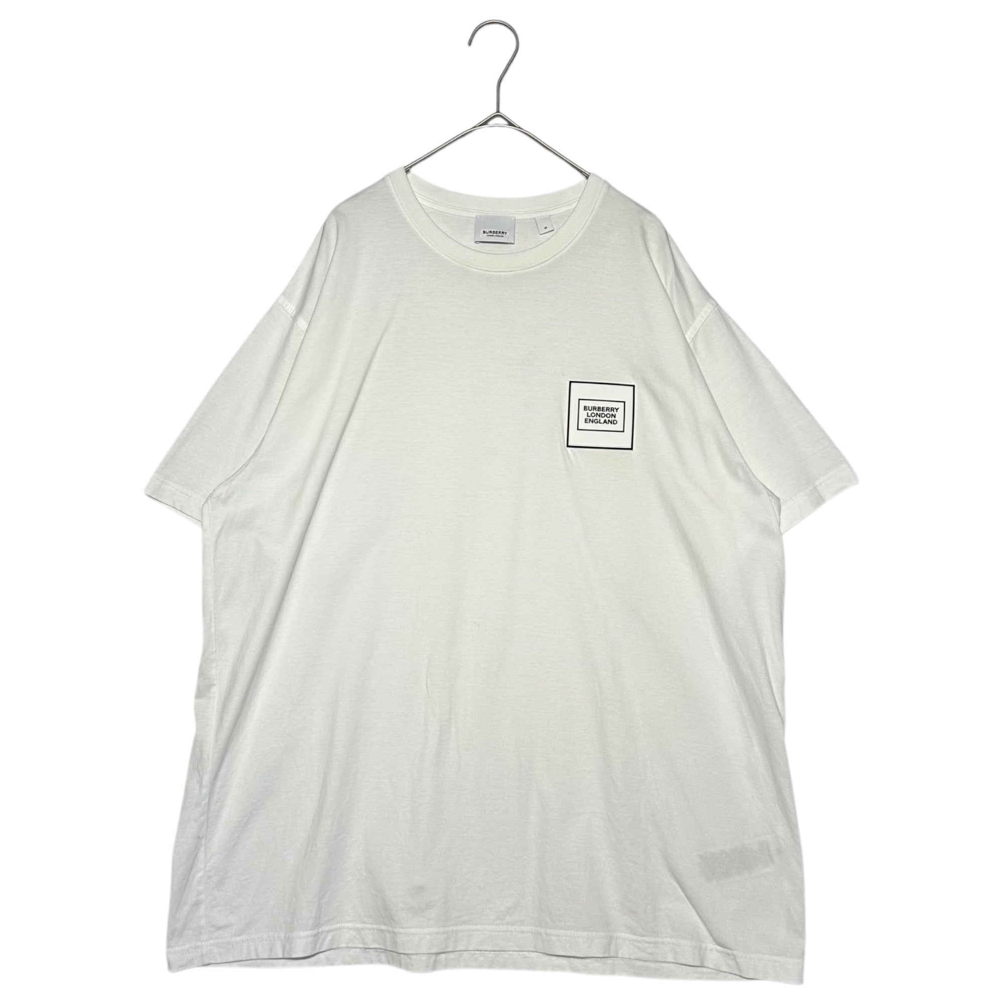 BURBERRY(バーバリー) Rubber Patch Logo Crew Neck Tee ラバー ワッペン ロゴ クルーネック 半袖 Tシャツ 8028945 M ホワイト