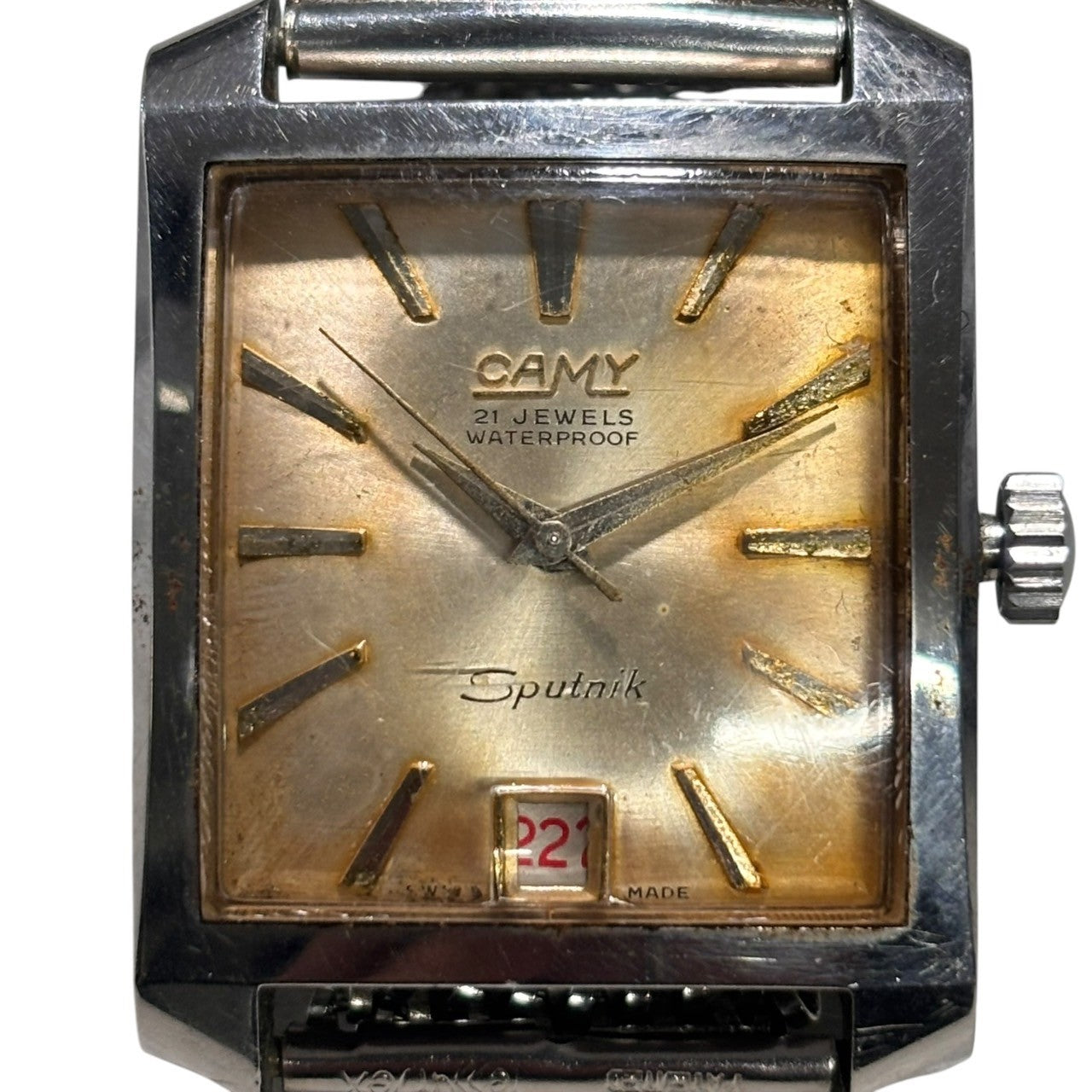 CAMY(キャミー) 60’s Sputnik 21 Jewels Vintage Watch ヴィンテージ ウォッチ 手巻き シルバー 60年代 腕時計