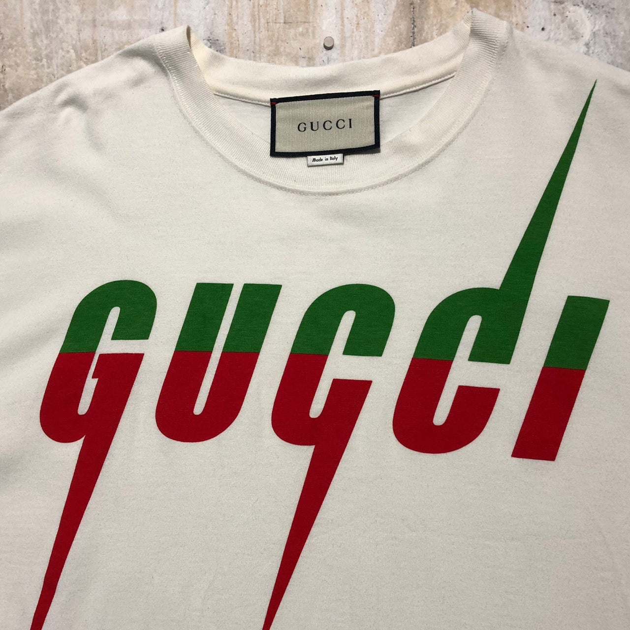 GUCCI(グッチ) Blade T-shirt/ロゴTシャツ 565806 L ホワイト