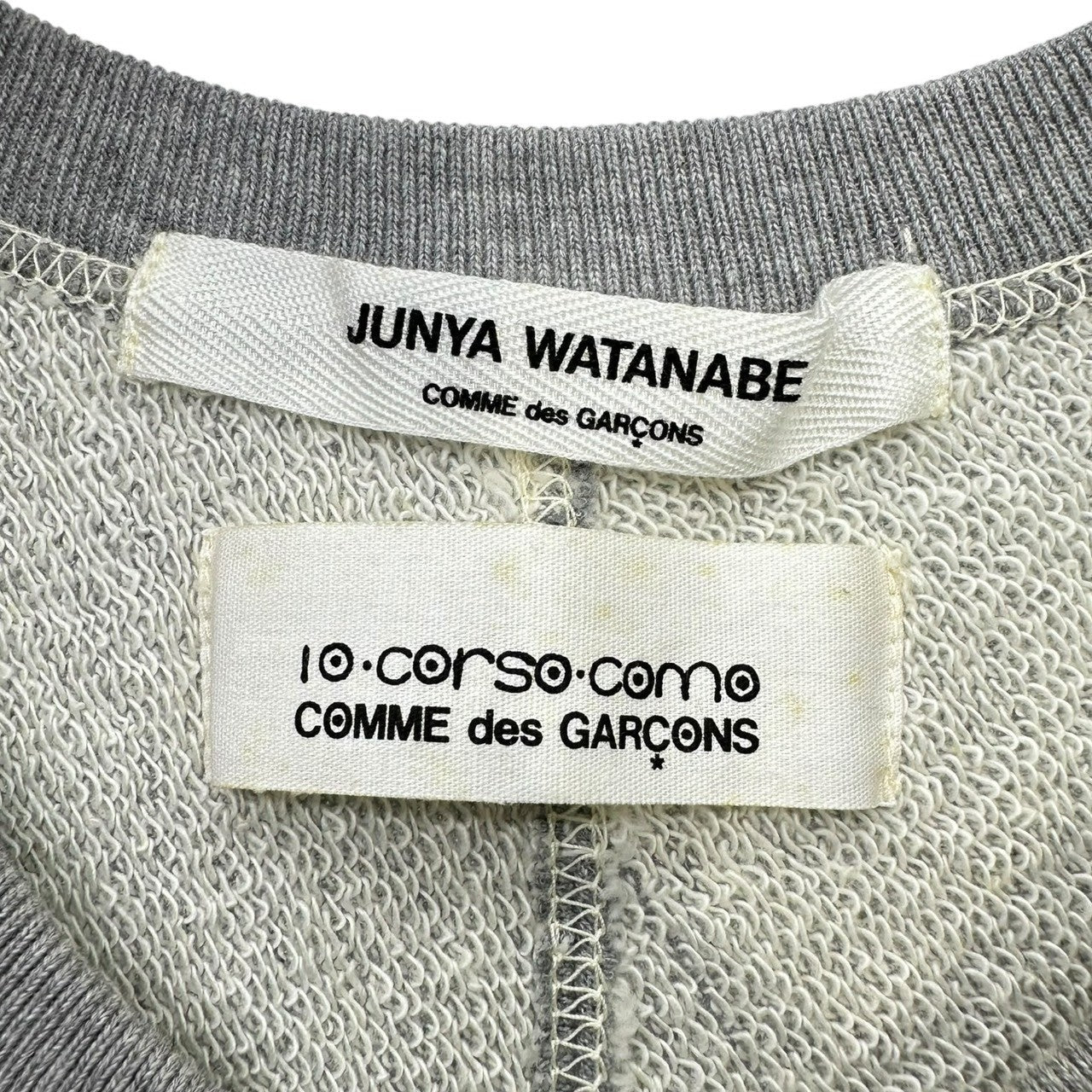 COMME des GARCONS JUNYA WATANABE × 10 corso como(コムデギャルソンジュンヤワタナベ × ディエチコルソコモ) 10AW Sleeveless Sweatshirt Dress ノースリーブ スウェット ワンピース SF-T104 FREE グレー AD2010