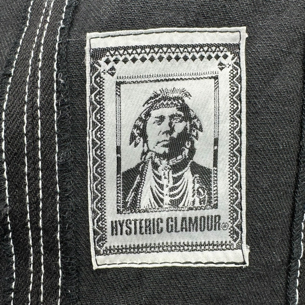 HYSTERIC GLAMOUR(ヒステリックグラマー) 80's Denim Mini Dress 80年代 デニム ミニ ワンピース FREE ブラック
