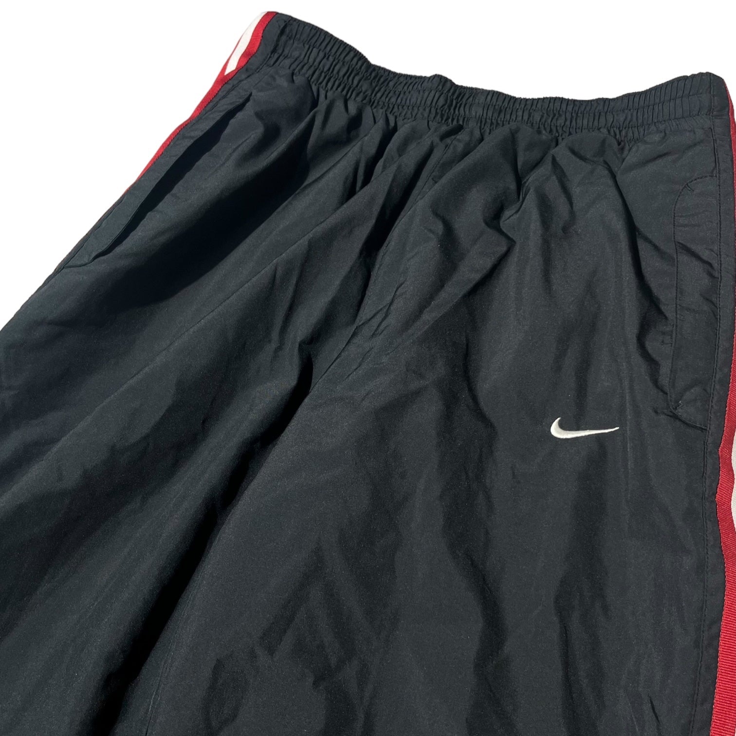 NIKE(ナイキ) 90's sideline basketball nylon setup サイドライン バスケットボール ナイロン セットアップ M ブラック 90年代銀タグ トラック パンツ ジャケット