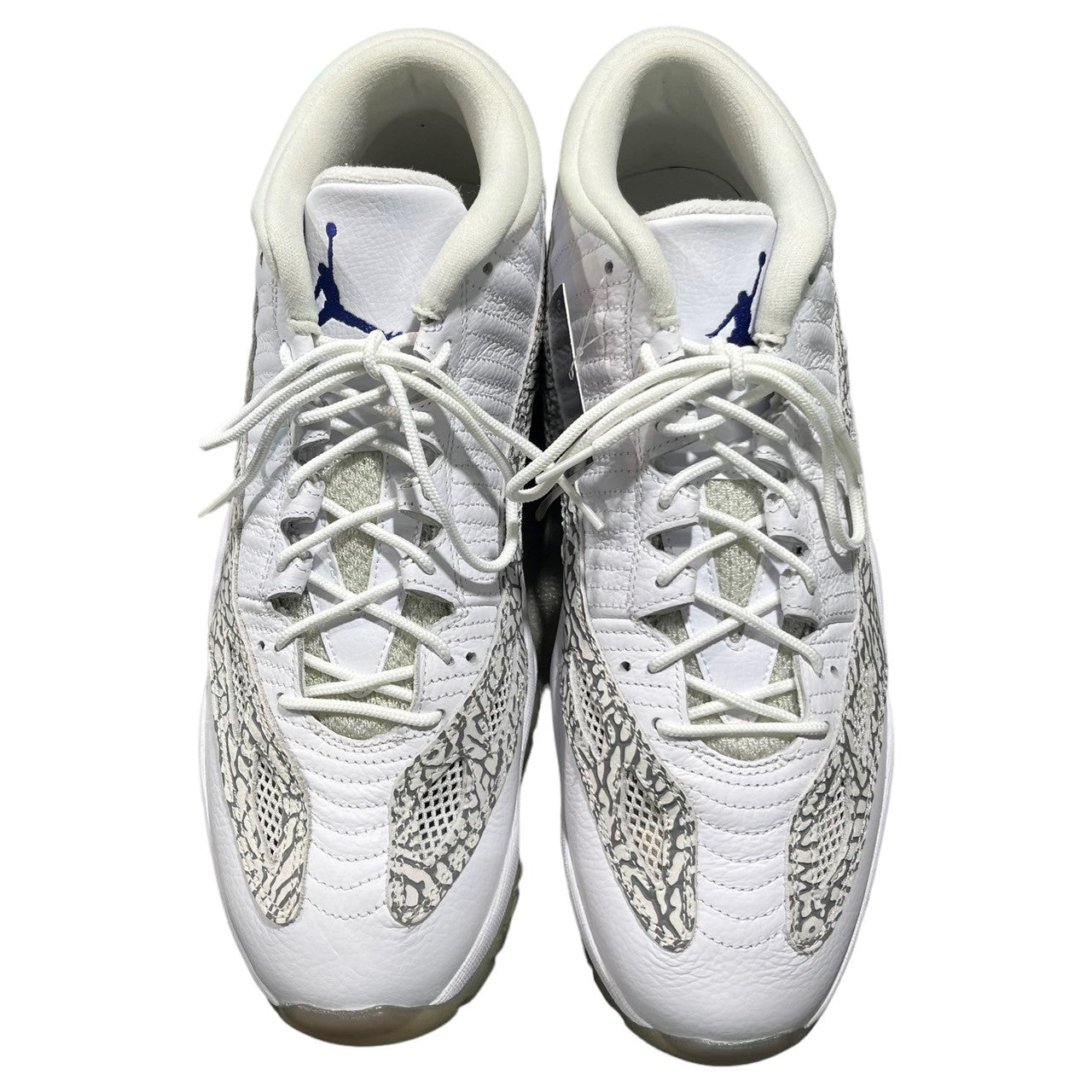 NIKE(ナイキ) AIR JORDAN 11 RETRO LOW COBALT エア ジョーダン 11 レトロ ロー コバルト (2015) 306008-102 31.5cm ホワイト×セメント グレー ローカット スニーカー