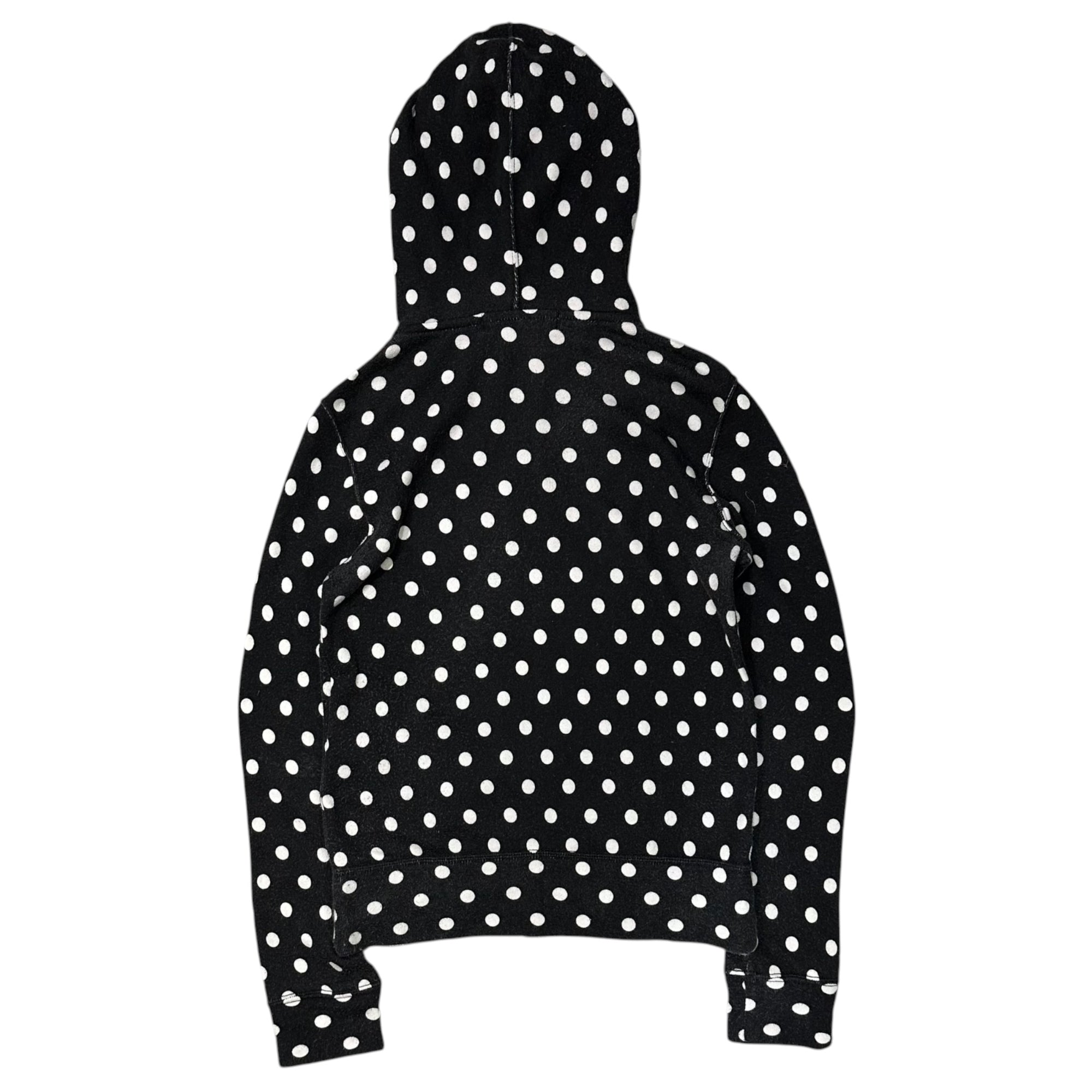 COMME des GARCONS COMME des GARCONS(コムデギャルソンコムデギャルソン) 2012AW Polka-dot Zip-up Hoodie ドット柄 ジップアップ パーカー RJ-T028 XS ブラック×ホワイト AD2012