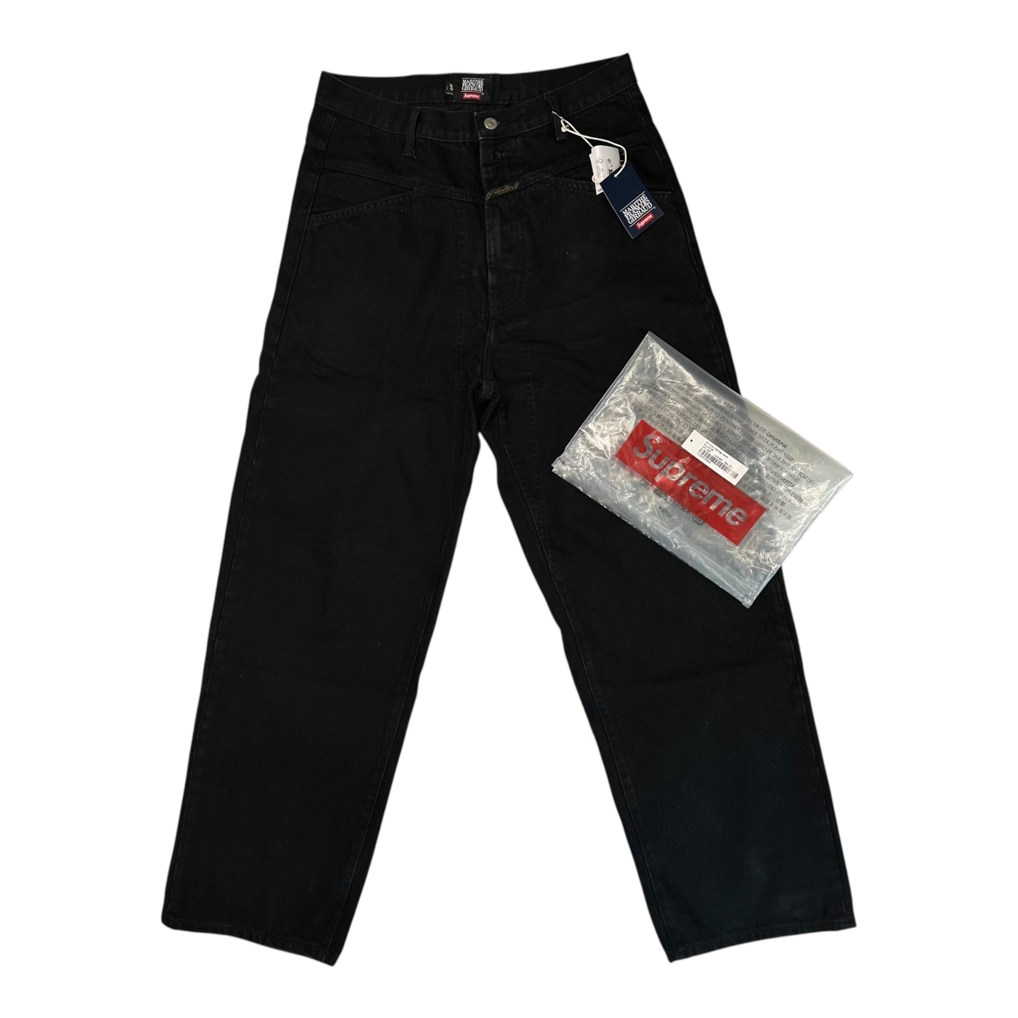 SUPREME(シュプリーム) 25SS Marithé + François Girbaud X-Seam Baggy Jean マリテ フランソワ ジルボー X-シーム バギー ジーンズ 30 ブラック ワイド デニム パンツ コラボ
