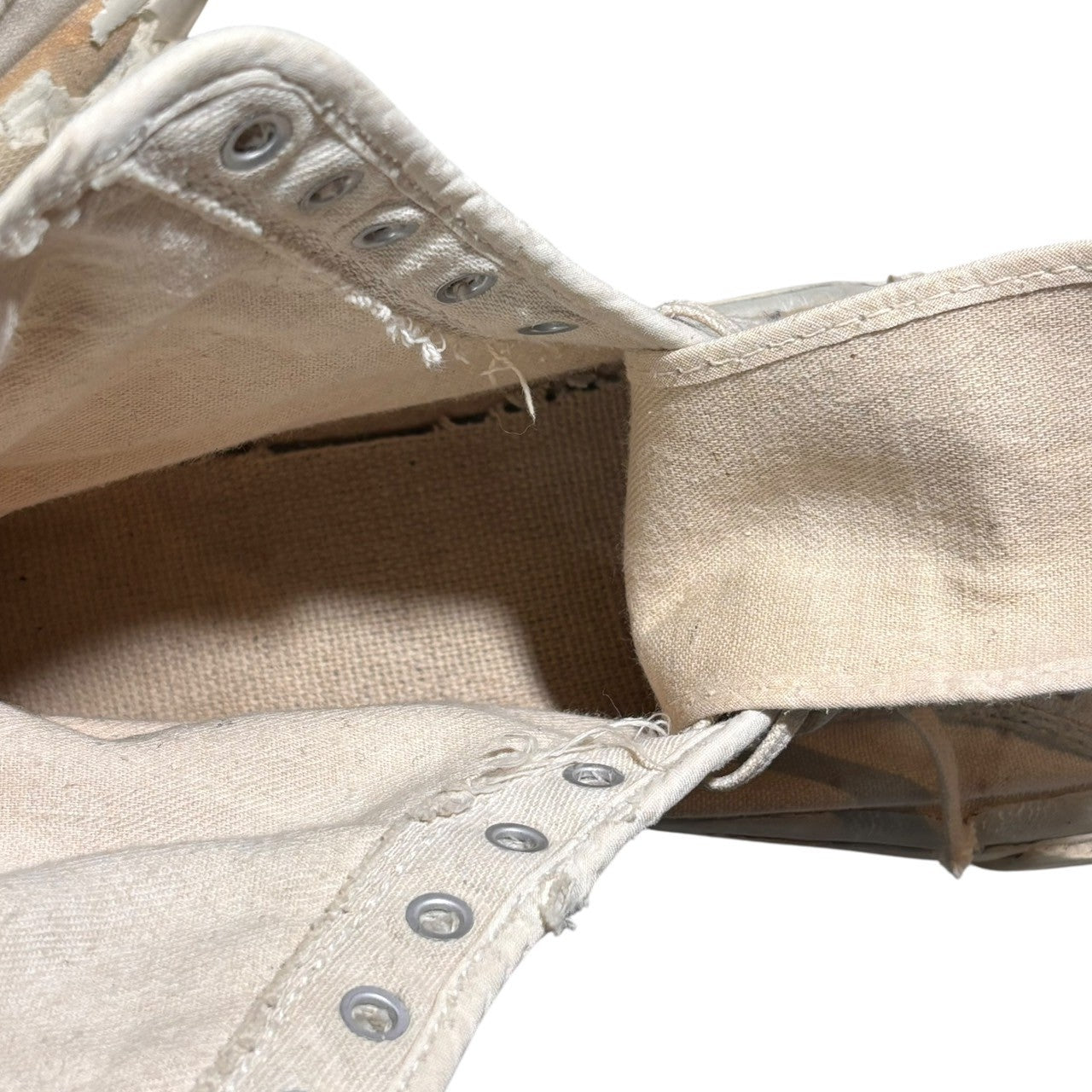 CONVERSE(コンバース) 50's USA made CHUCK TAYLOR ''Wrestling shoe'' チャック テイラー ウエイト リフティング シューズ 10(28cm程度) アイボリー 50年代 ヴィンテージ ハイカット スニーカー ボロ