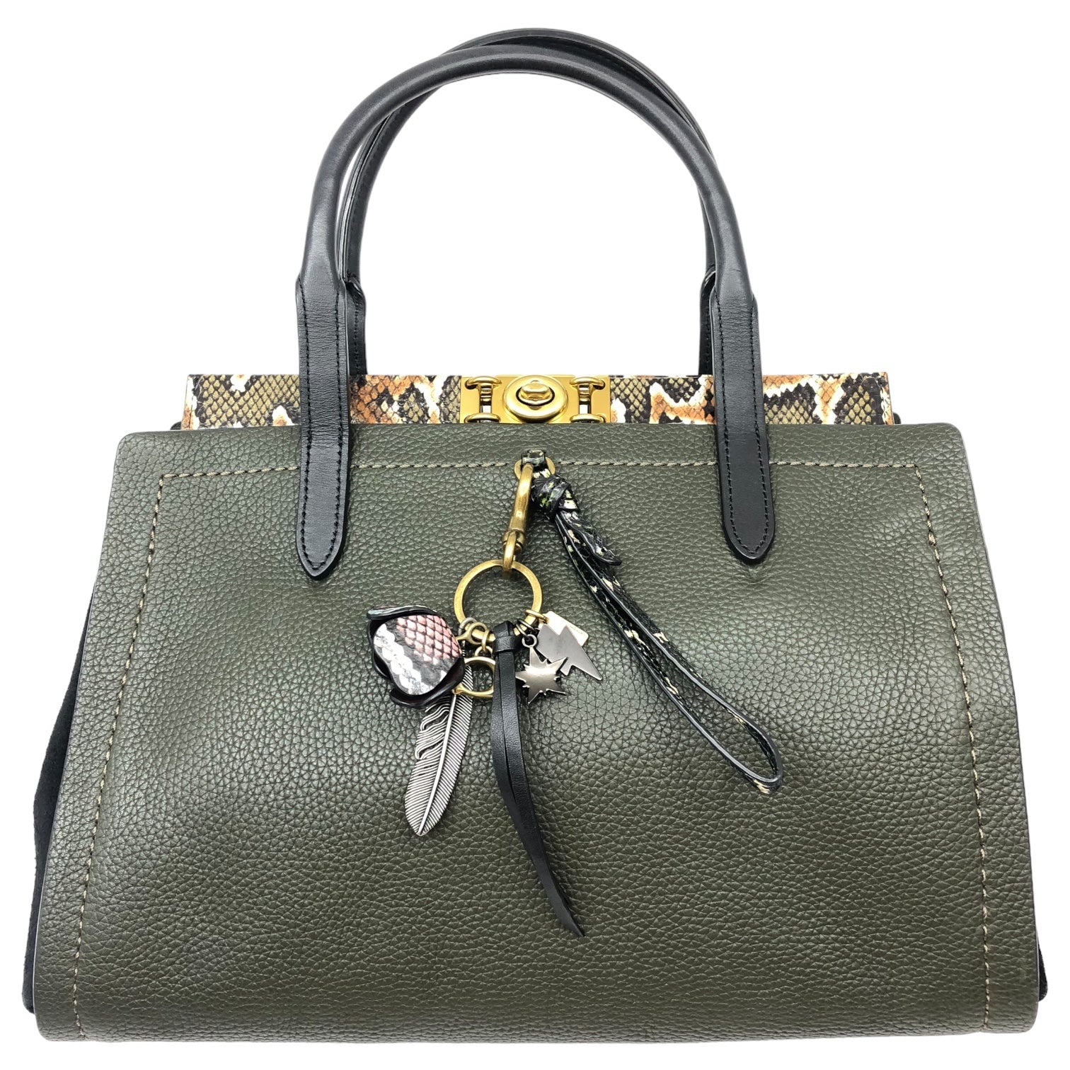 COACH(コーチ) トループ キャリーオール35 ハンドバッグ パイソン 