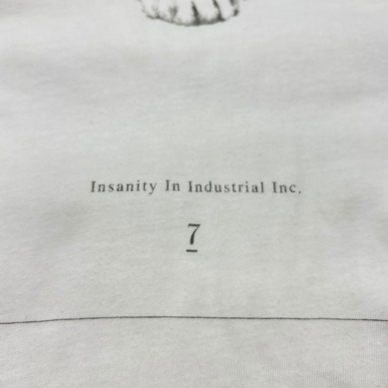 JULIUS(ユリウス) 08's Archive Thorns Skull Head Print Crew Neck Cut and Sewn 08年代 アーカイブ 棘 スカルヘッド プリント クルーネック カットソー 1(S) ホワイト×ブラック