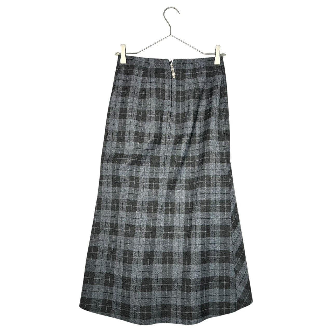 BALENCIAGA(バレンシアガ) 19SS plaid draping skirt チェック柄 立体裁断 スカート 34(XS) グレー×ブラック
