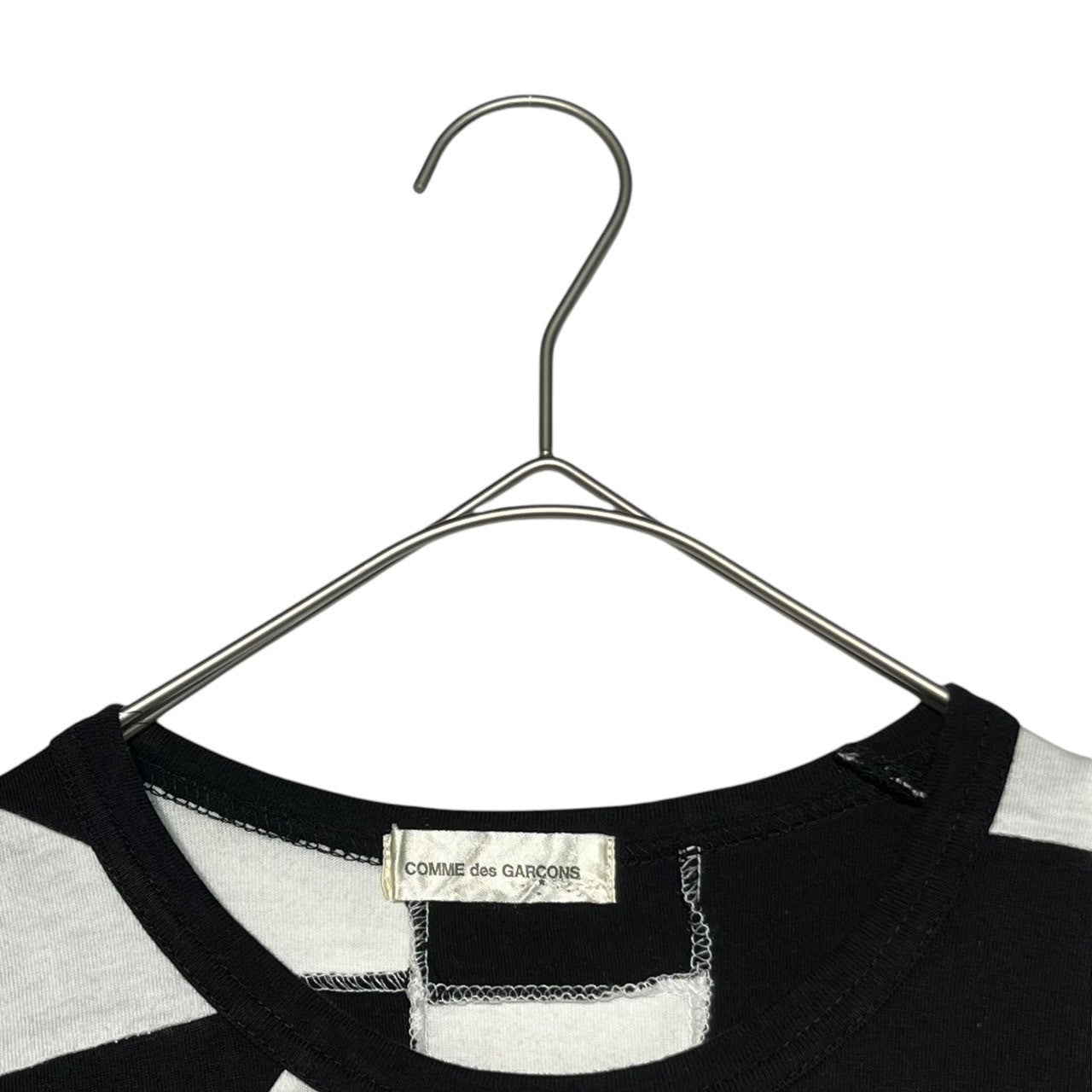COMME des GARCONS(コムデギャルソン) 02SS Multi-pattern patchwork L/S cut and sew マルチ パターン パッチワーク カットソー GE-T070 表記無し(M程度) ブラック×ホワイト AD2001