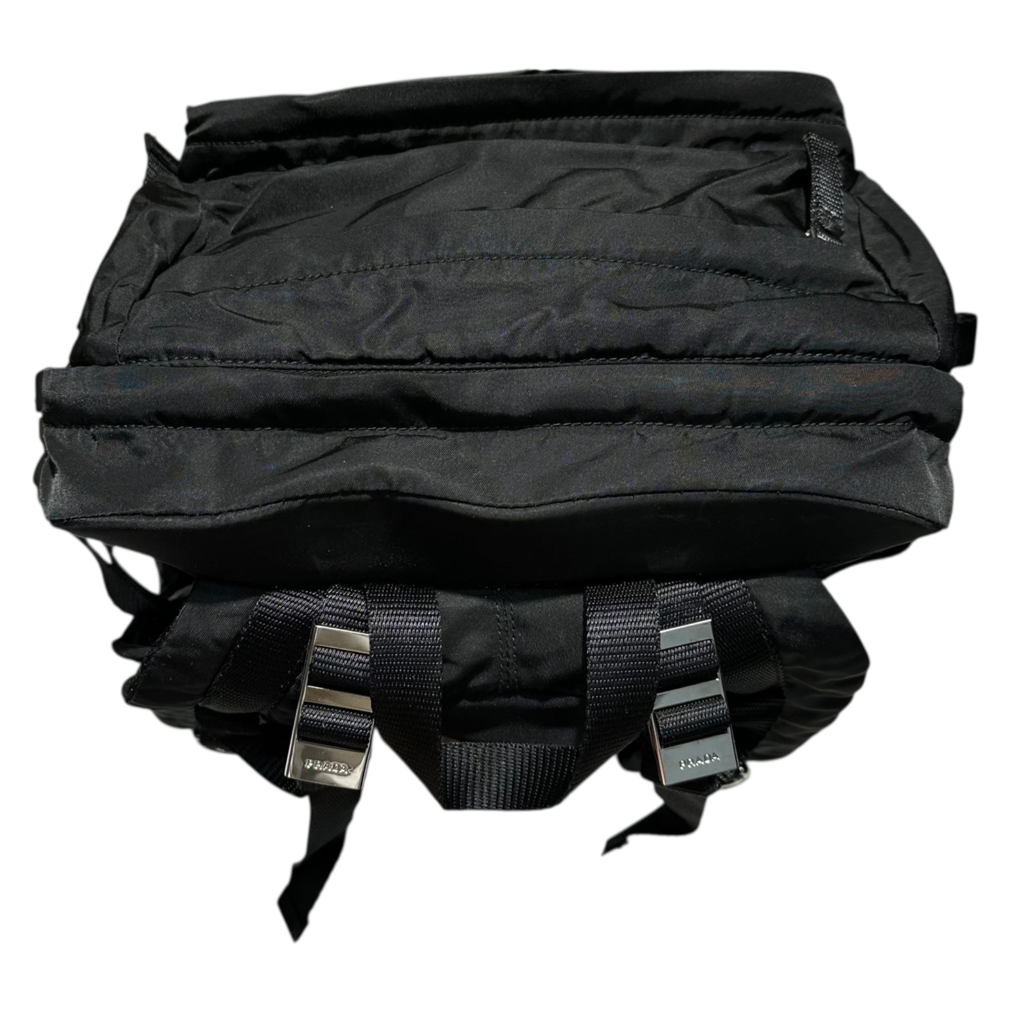 PRADA(プラダ) Drawstring Nylon Backpack ドローコード ナイロン リュックサック バックパック VZ0055 ブラック