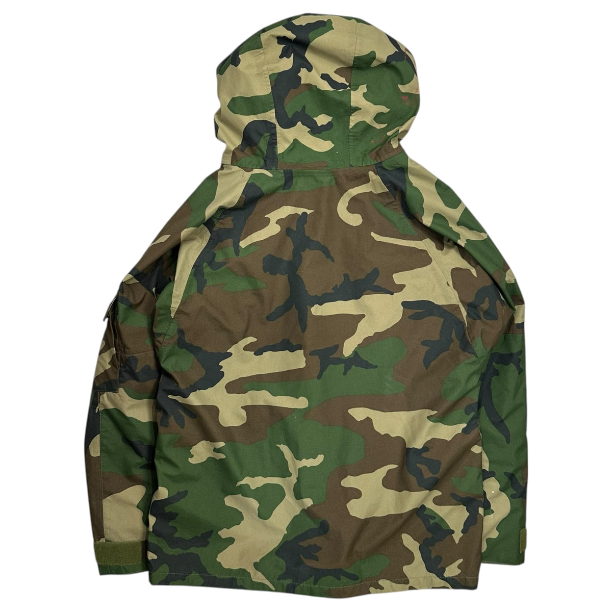 BARRIER WEAR(バリアーウェア) PARKA EXTENDED COLD WEATHER CAMOUFLAGE カモフラ マウンテン パーカー 8415-01-228-1315 MEDIUM-SHORT グリーン×ブラック ウッドランド 迷彩 ジャケット