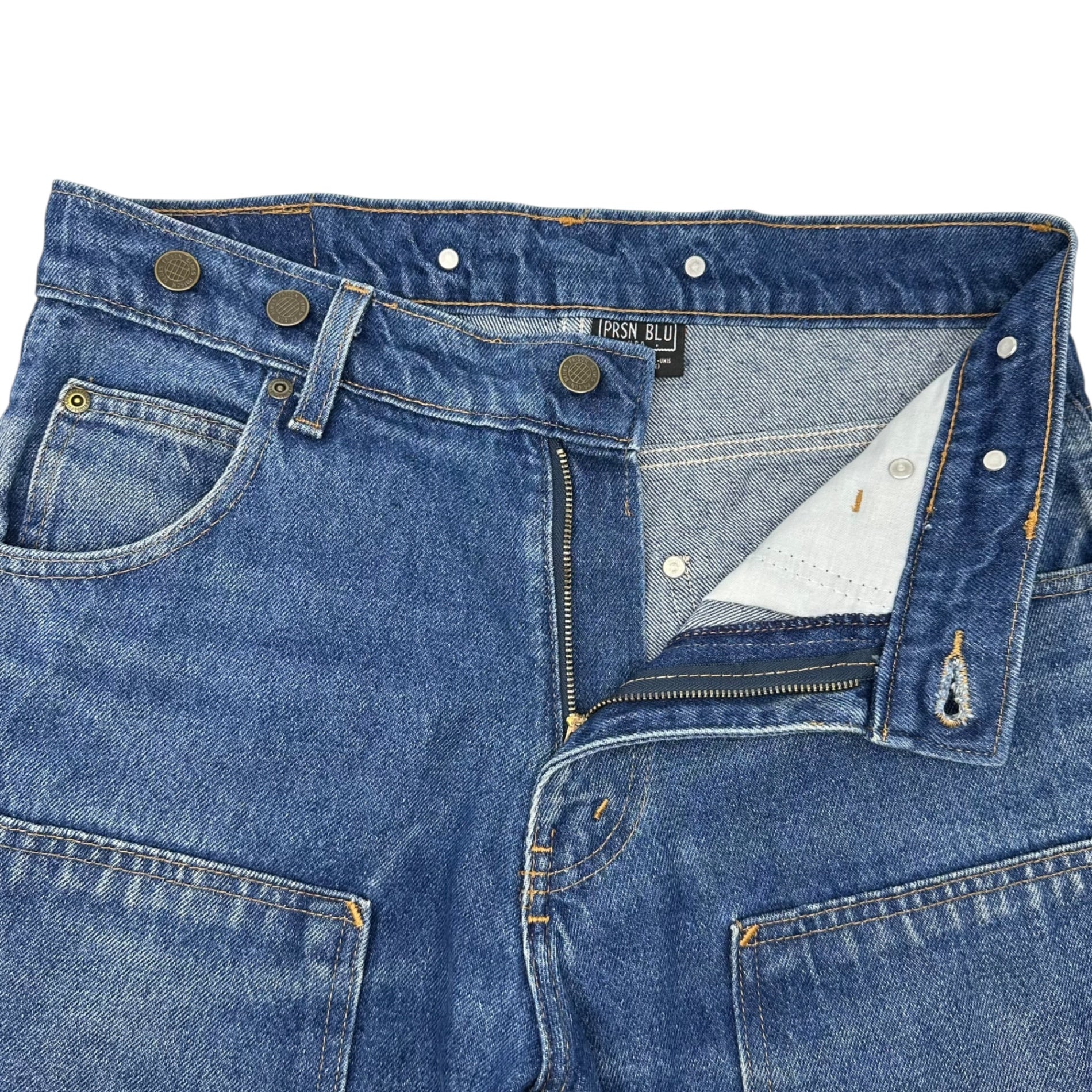 PRISON BLUES(プリズンブルース) USA made Double Knee Painter Denim Pants ダブルニー ペインター デニム パンツ 97675 W32L32 インディゴ ワーク テーパード PRSN BLU