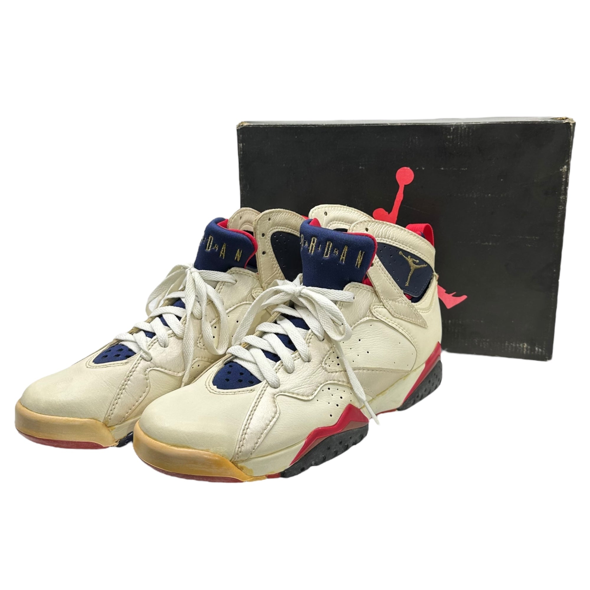 NIKE(ナイキ) NIKE(ナイキ) 1992 AIR JORDAN 7 OLYMPIC エアジョーダン 7 オリンピック 920406FT1 26cm ホワイト×ネイビー×レッド 1992年製 ヴィンテージ 箱付