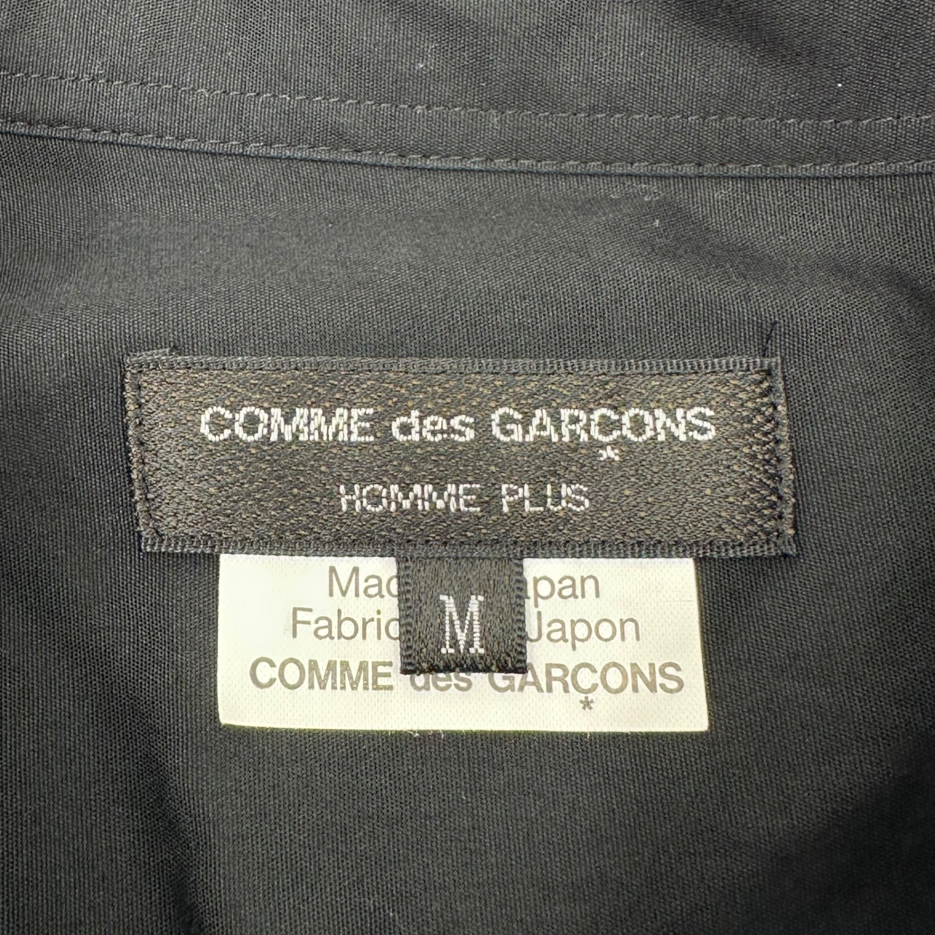 COMME des GARCONS HOMME PLUS(コムデギャルソンオムプリュス) 18AW White shock期 Twisted deformed long sleeve shirt 捻じれ 変形 長袖 シャツ PB-B003 M ブラック AD2018