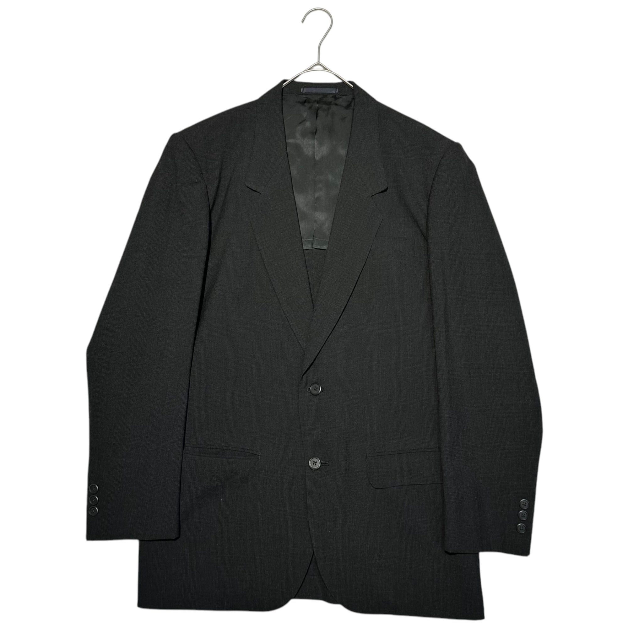 Y's for men(ワイズフォーメン) 80's 2B SET UP JACKET PANTS 80年代 2ボタン セットアップ ジャケット パンツ スーツ M ブラック