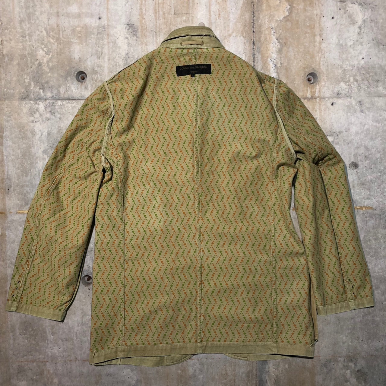 COMME des GARCONS HOMME(コムデギャルソンオム) 02SSコットン3Bジャケット HE-J005 S ベージュ AD2002 田中オム最終期