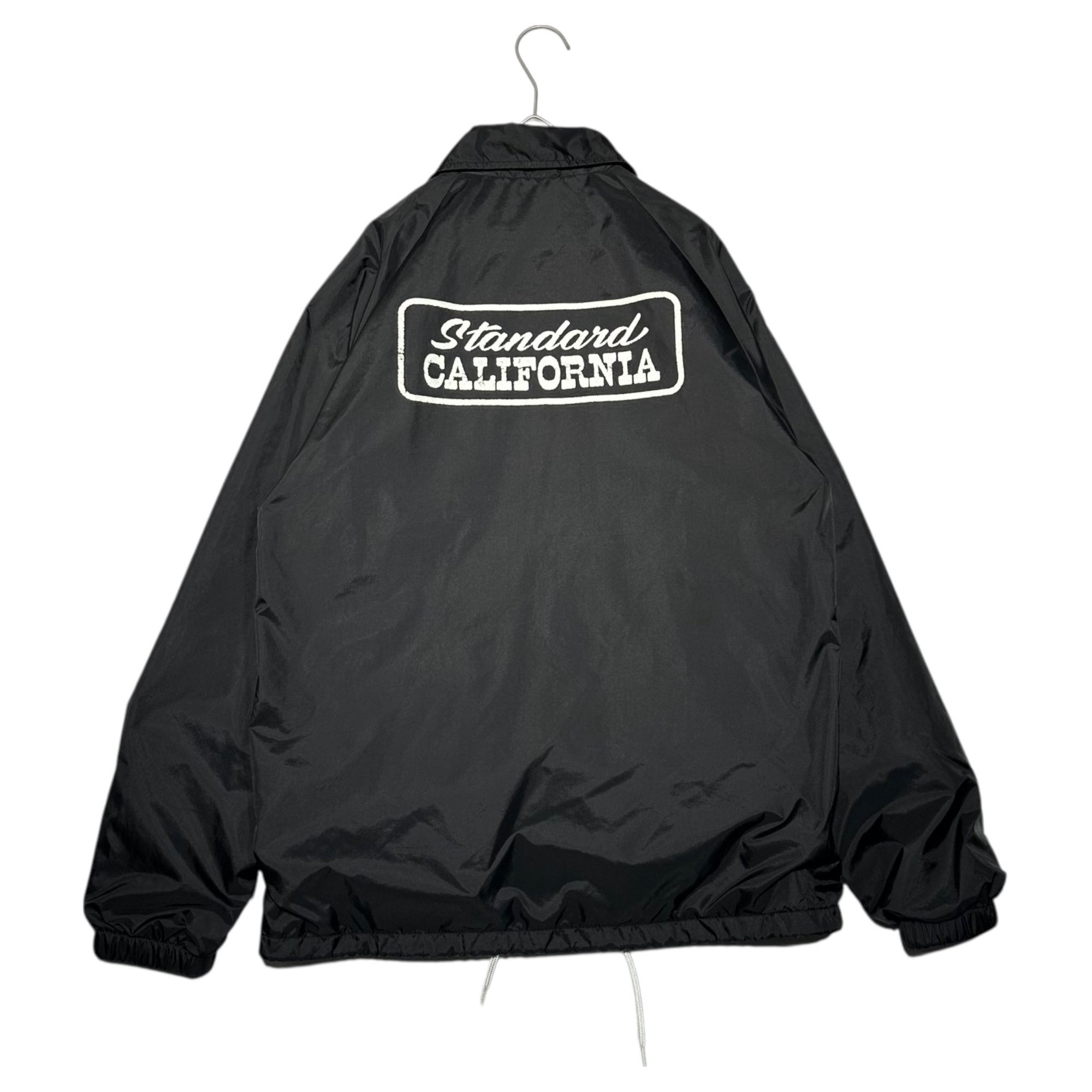 STANDARD CALIFORNIA(スタンダードカリフォルニア) Logo Patch Coach Jacket ロゴ ワッペン コーチ ジャケット S ブラック 完売品 ナイロン