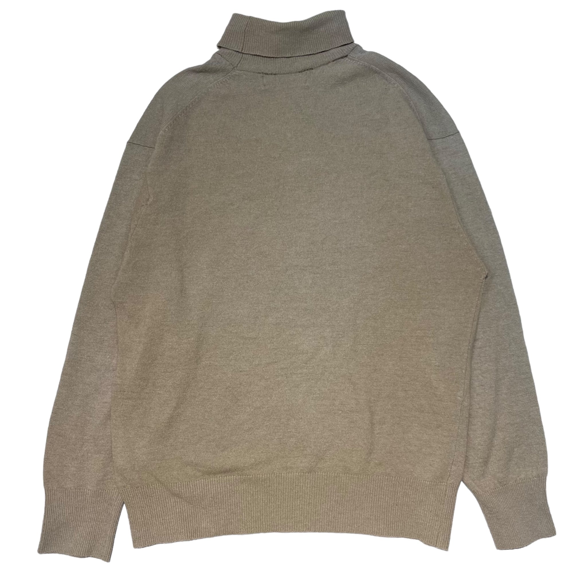 COMME des GARCONS HOMME(コムデギャルソンオム) 80's Turtleneck wool blend knit タートルネック ウール ニット 本人期 表記なし(L程度) ベージュ 80年代 川久保玲