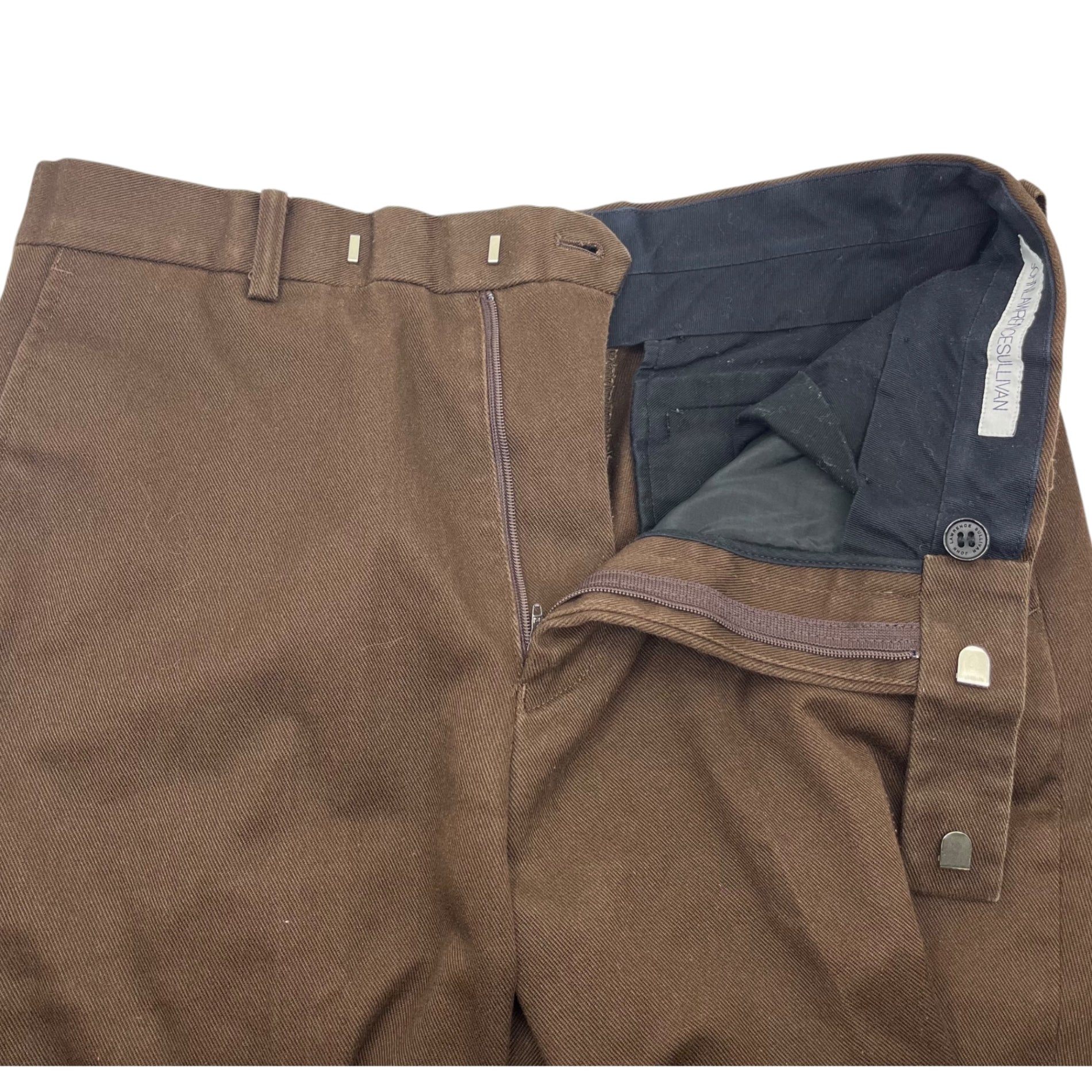 JOHN LAWRENCE SULLIVAN(ジョンローレンスサリバン) 19AW Flare cotton slacks フレア コットン スラックス 2A031-0220-69 44(S程度) ブラウン