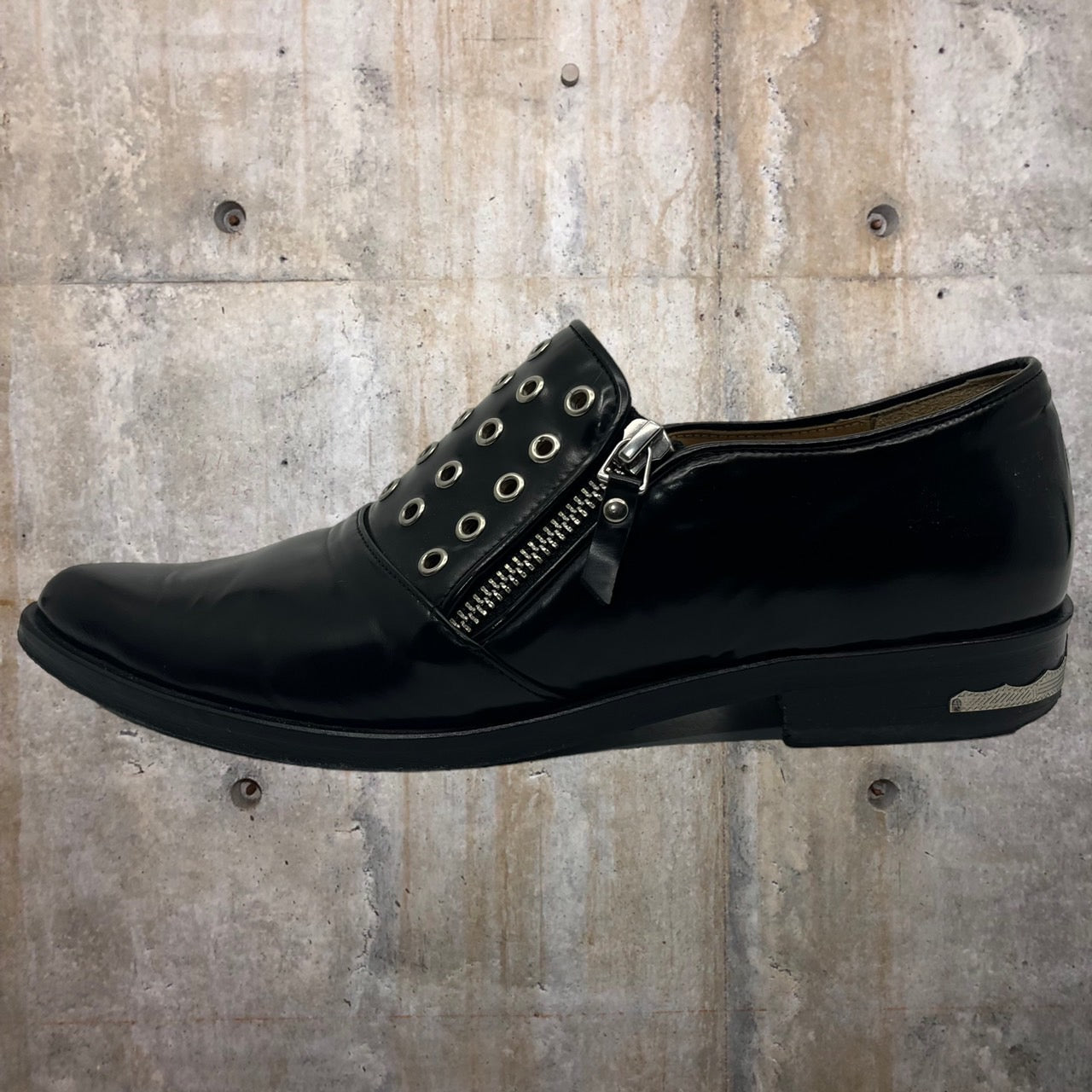 TOGA PULLA(トーガプルラ) 20AW EYELET SIDEZIP SHOES/レザーシューズ 0320G 39(24cm程度) ブラック