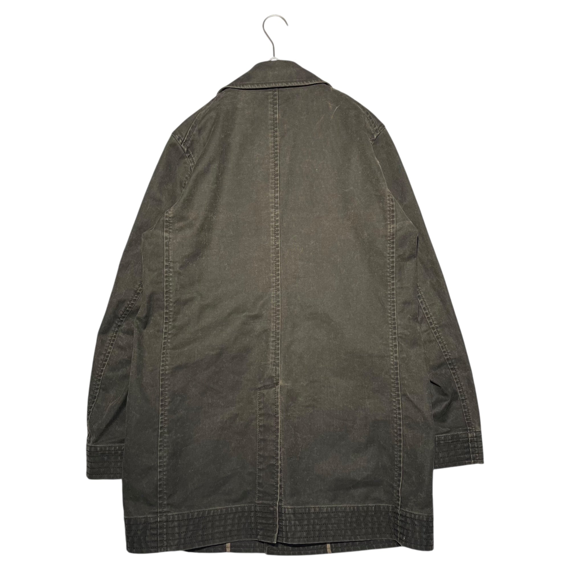 Yohji Yamamoto D’URBAN A.A.R(ヨウジヤマモト ダーバンアール) 90~00's Archive Acrylic Coated Half Length Work Coat アーカイブ アクリル コーティング ハーフ丈 ワーク コート
