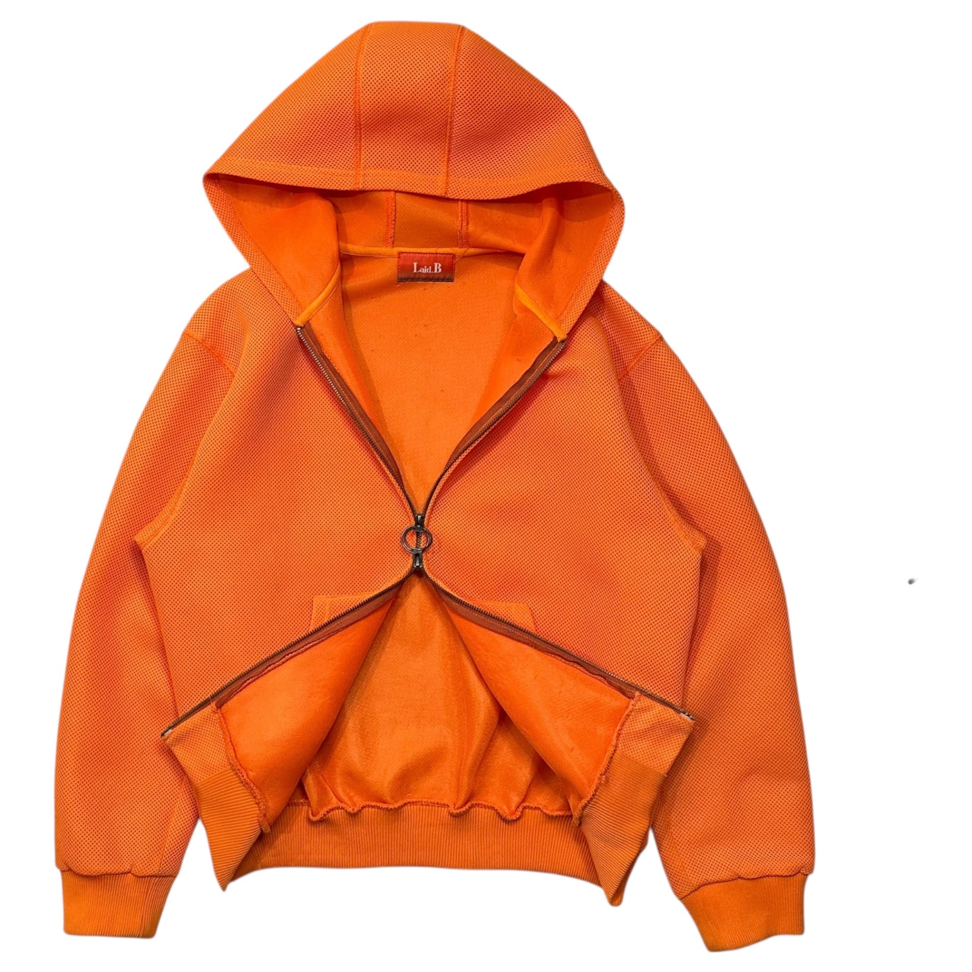 Laid.B(レイド ビー) 24SS Oka Surfer Hoodie オカ サーファー フーディー LB24SS-PO02 2 オレンジ ジップ パーカー メッシュ