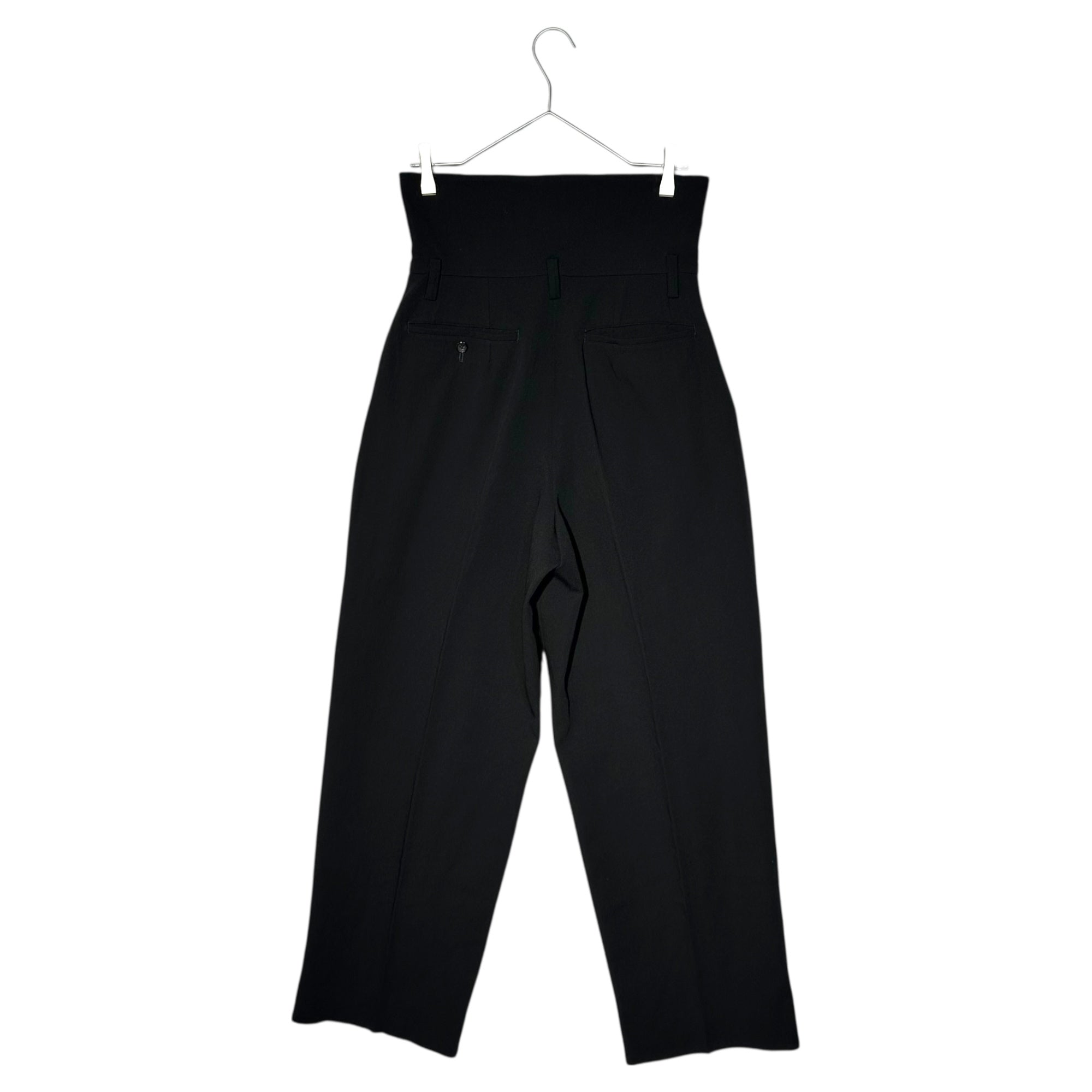 COMME des GARCONS(コムデギャルソン) 80's Vintage 3-Button High-Waisted Wool Slacks ヴィンテージ 3ボタン ハイウエスト ウール スラックス GP-05017M M ブラック AD表記無し 川久保玲 本人期