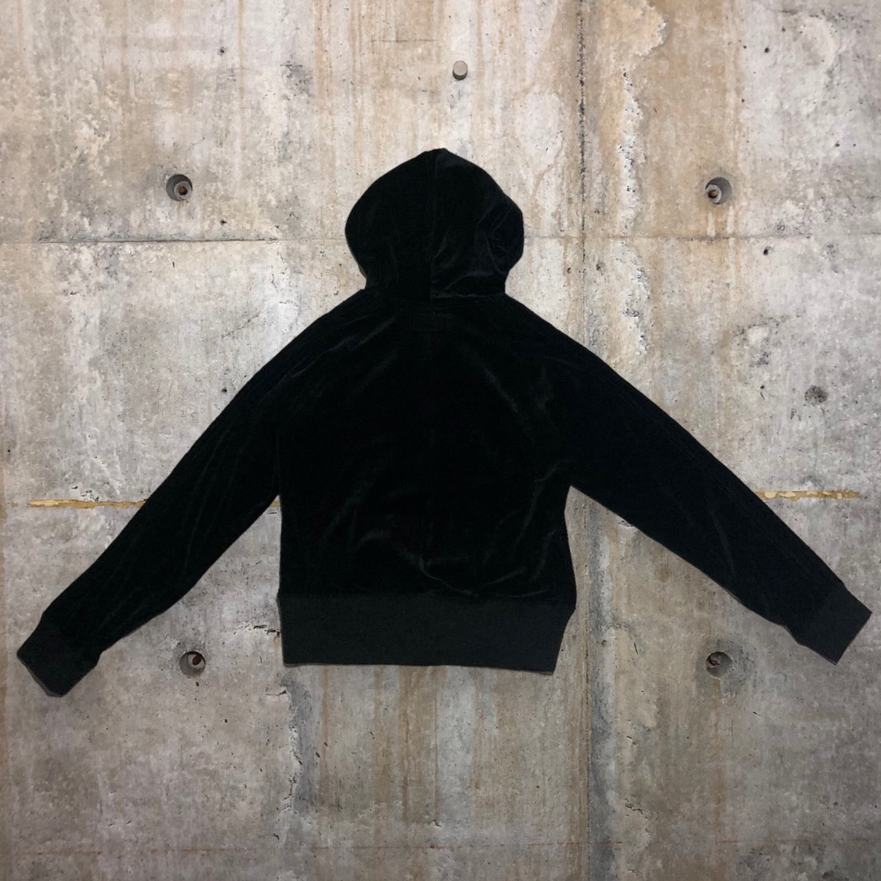 HYSTERIC GLAMOUR(ヒステリックグラマー) 00's ベロアライトストーンジップパーカー/雷ジップ/稲妻ジップ/ドクロ 3CF-0310 FREE ブラック 00s Y2K