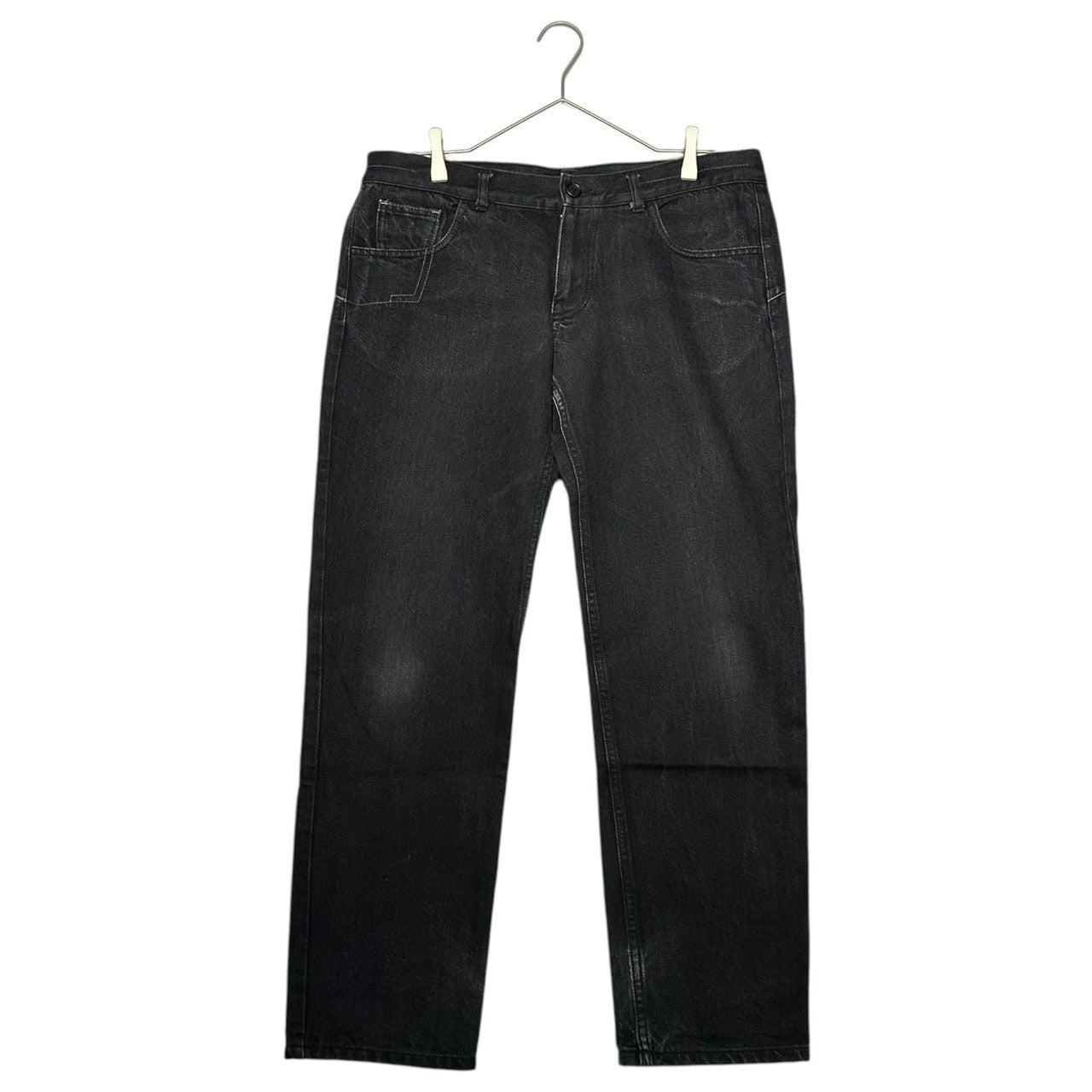 Y's(ワイズ) Straight black denim pants ストレート ブラック デニム パンツ YE-P21-015 3(レディースL、メンズM程度) ブラック