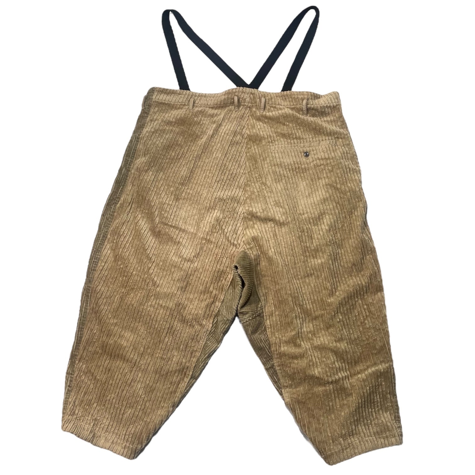 my beautiful landlet(マイビューティフルランドレット) Suspender big corduroy pants サスペンダー ビッグ コーデュロイパンツ WM06-PT162063 SIZE 0 ブラウン