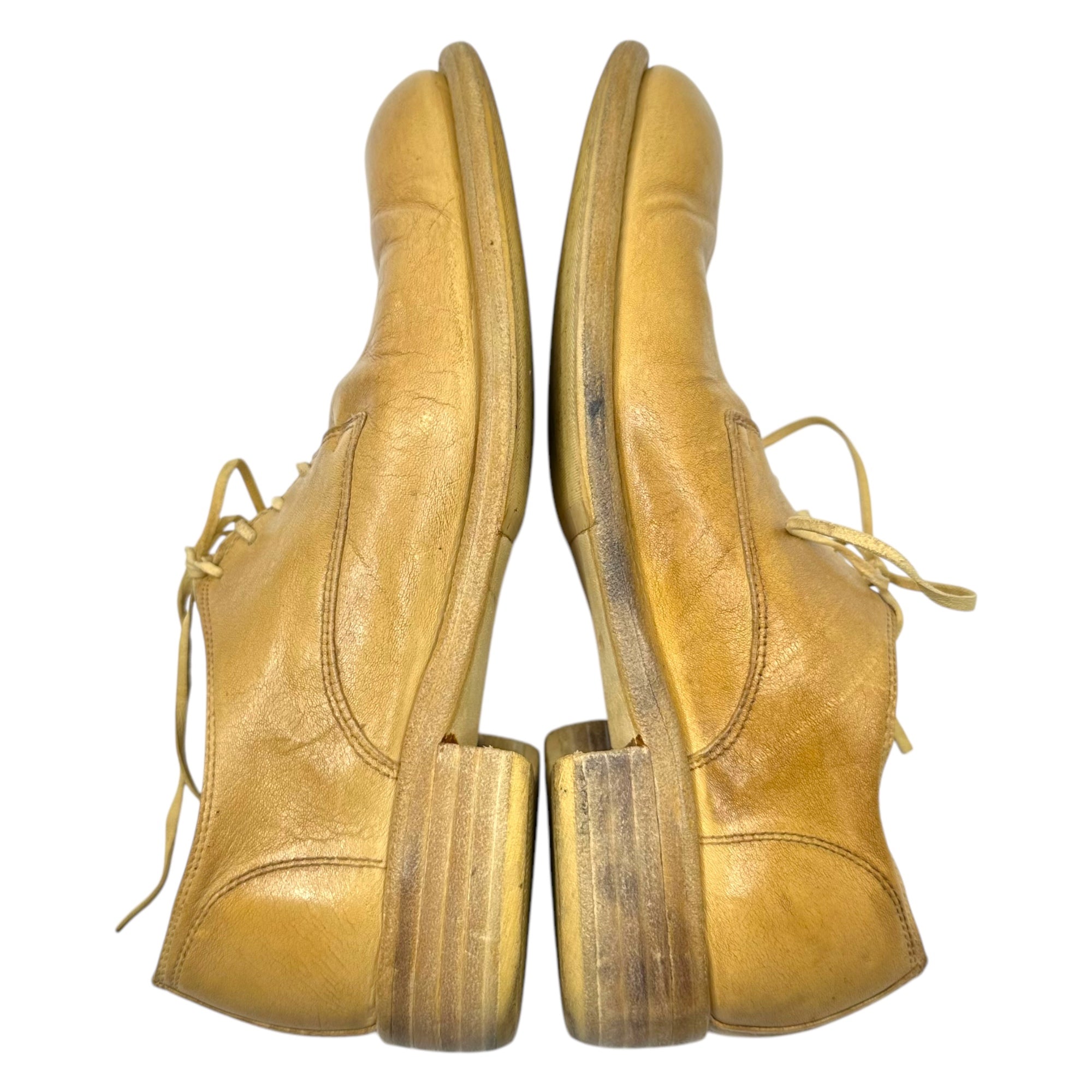 GUIDI(グイディ) DONKEY FULL GRAIN ダービー シューズ 992 41(26.5cm程度) ベージュ レザー シューズ 革靴 箱付