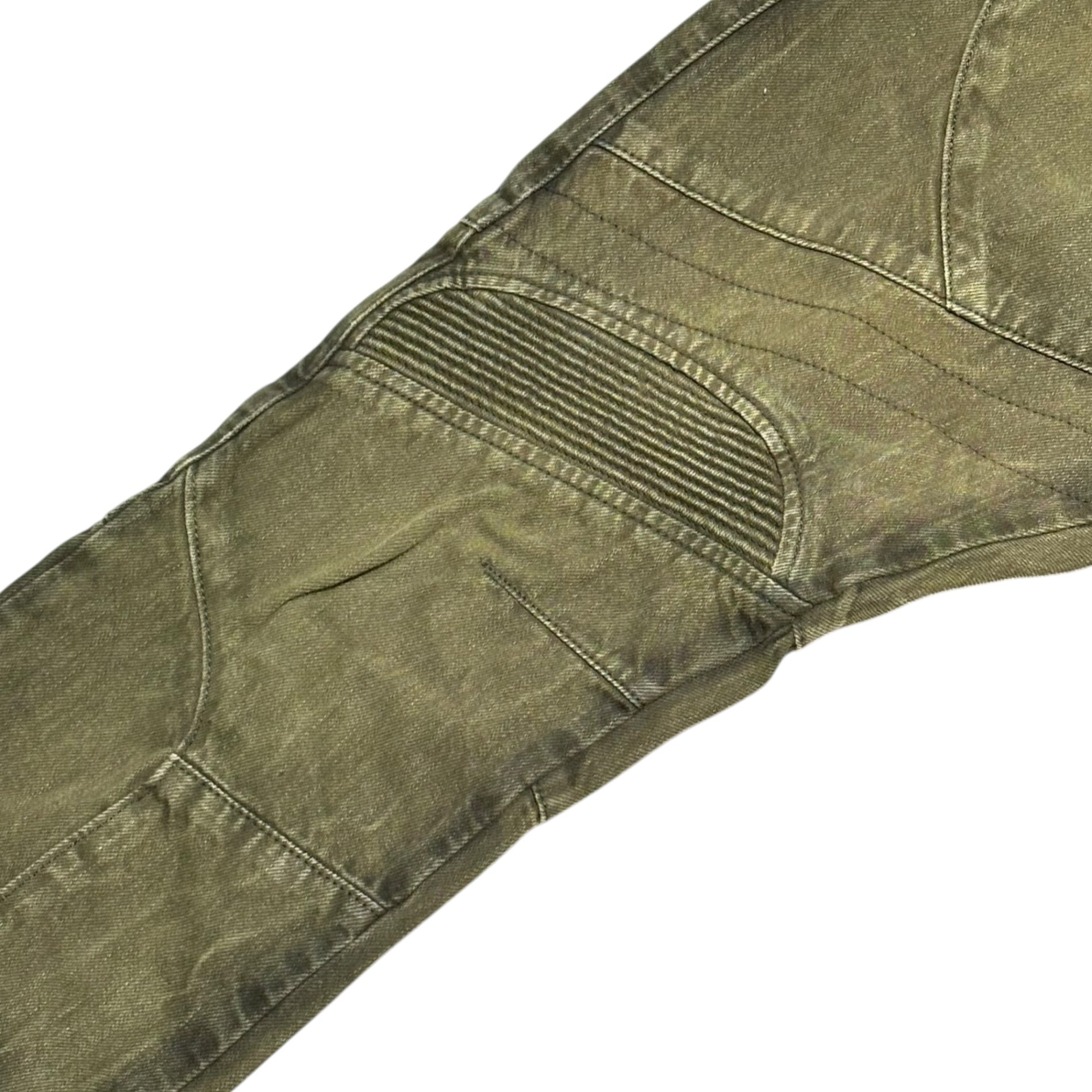 POLO RALPH LAUREN(ポロラルフローレン) Hem Zip Biker Denim Pants 裾 ジップ バイカー デニム パンツ 710562583003 W32 カーキ