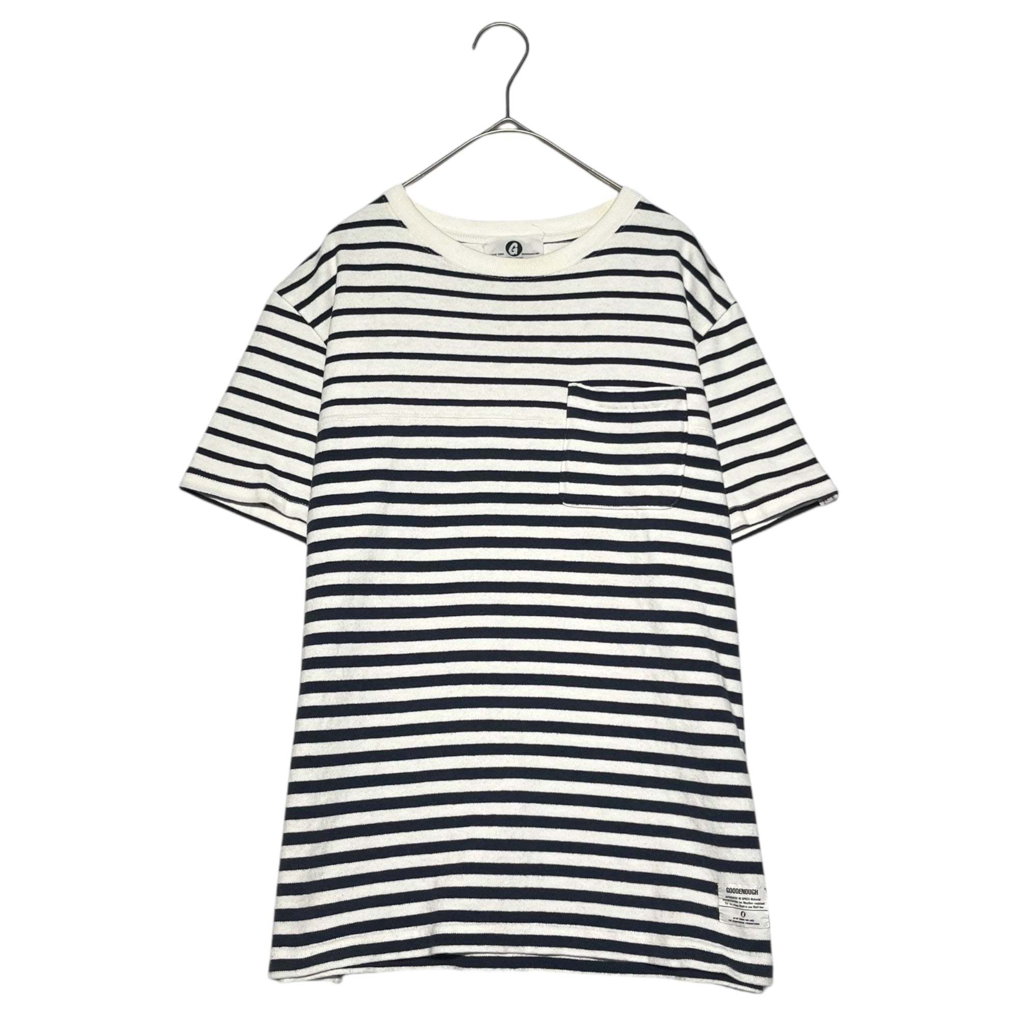 GOODENOUGH(グッドイナフ) Switching border T-shirt 切替 ボーダー Tシャツ 復刻 M ホワイト×ネイビー