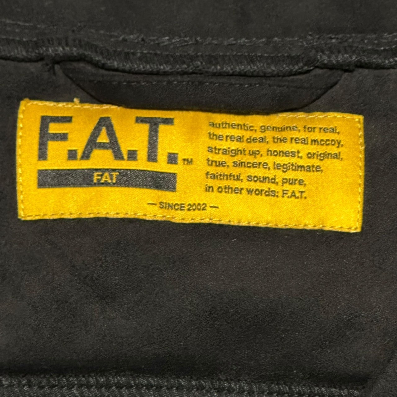 FAT(エフエーティー) MICHIGAN スウェード調 カーディガン F32310-SH02-AB FAT ブラック ノーカラー ジャケット
