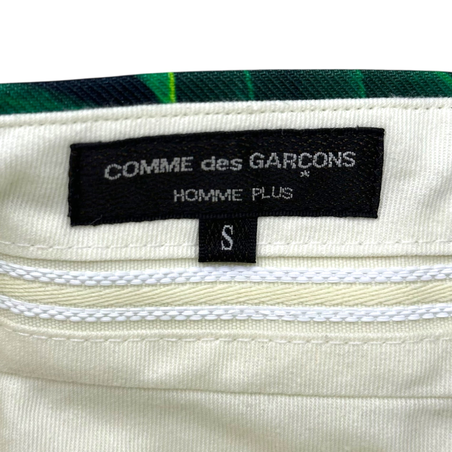 COMME des GARCONS HOMME PLUS(コムデギャルソンオムプリュス) 24SS Leaf Pattern All-Over Print Layered Half Pants リーフ 総柄 プリント レイヤード ハーフ パンツ PM-P030 S グリーン AD2023 ダブル ウエスト
