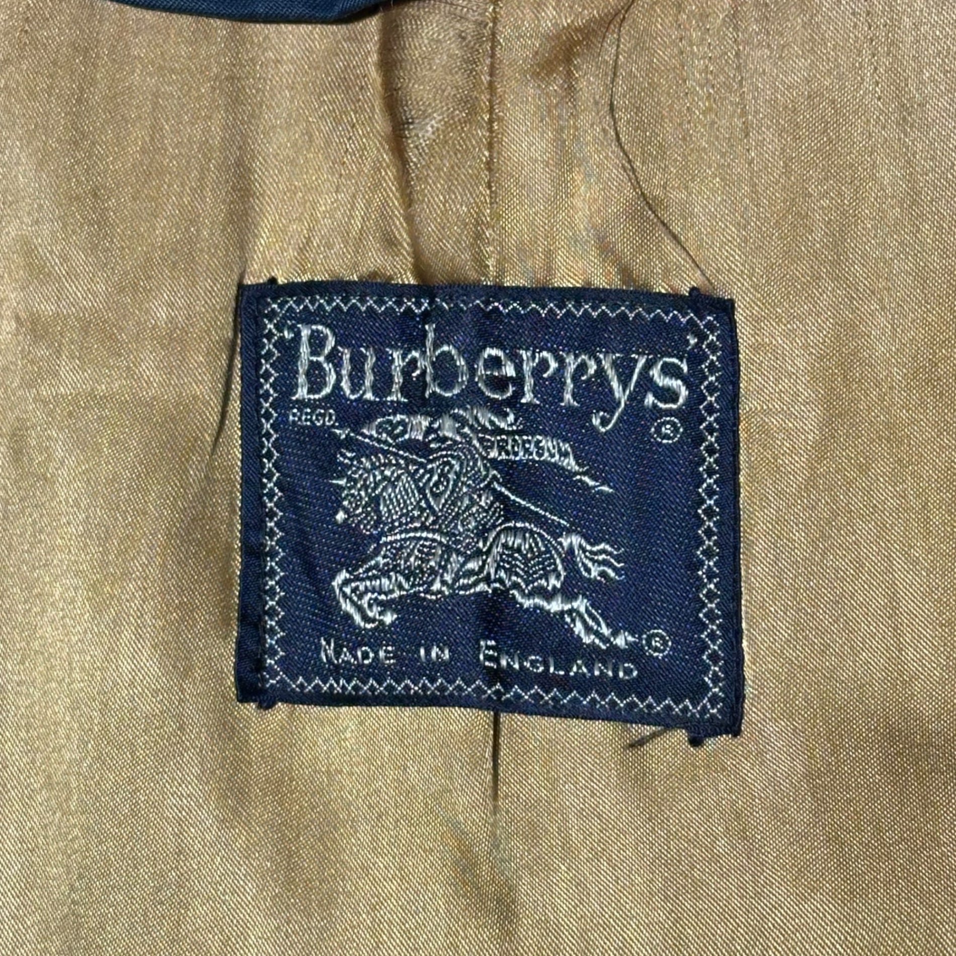 Burberrys(バーバリーズ) 80's~90's Nova Check Lining Stencil Collar Coat ノヴァチェック ライニング ステンカラー コート 表記無(XL程度) ネイビー 80年代~90年代