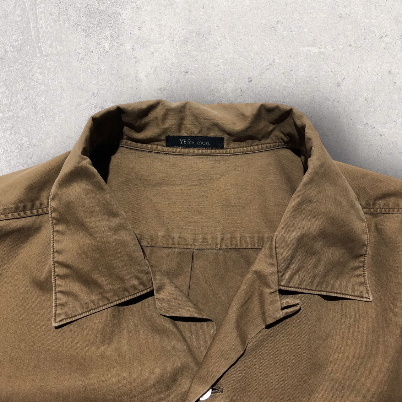 Y's for men(ワイズフォーメン) 80'sオープンカラーオーバーサイズシャツ MN-B02-026 表記なし(メンズXL程度) ブラウン