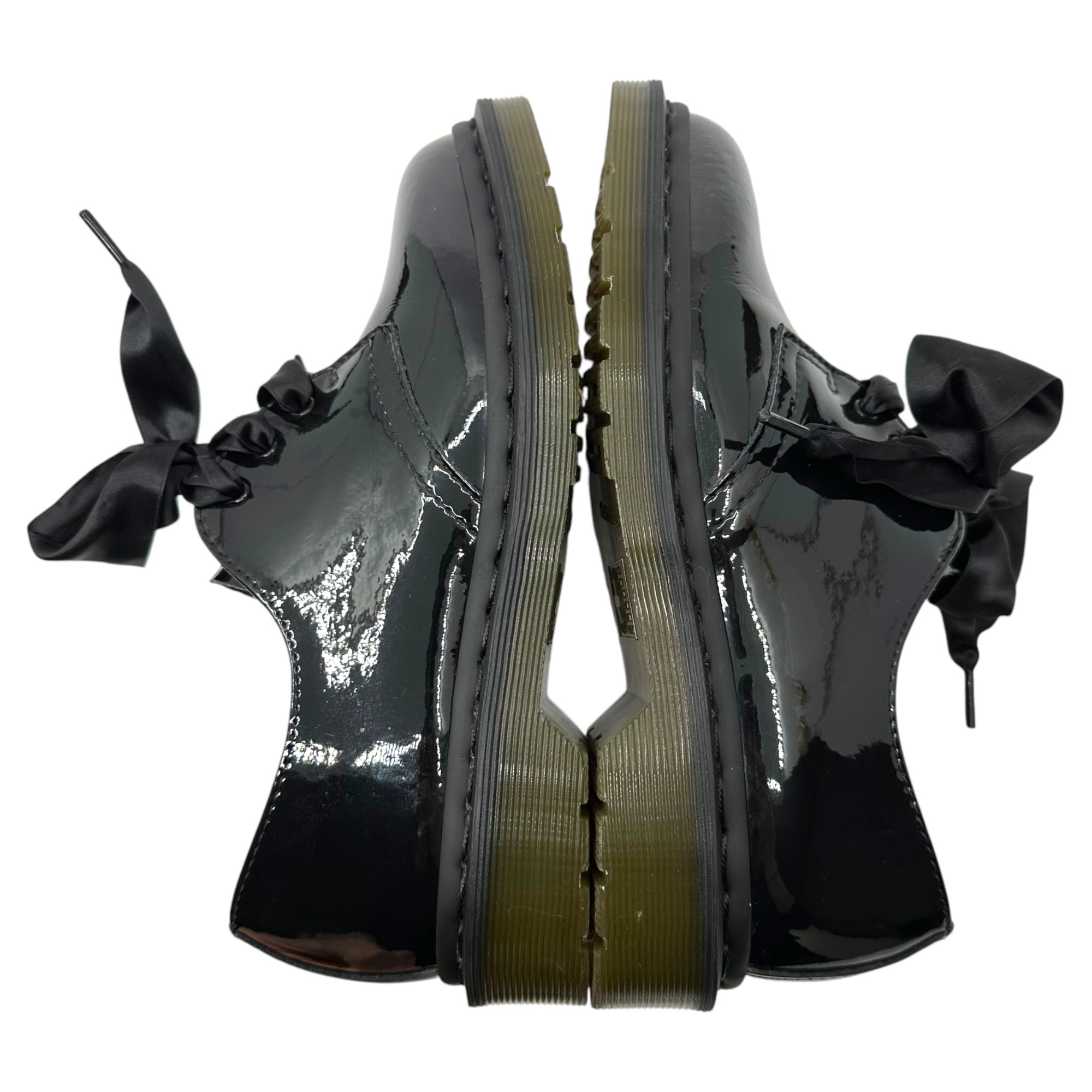 DR.MARTENS×BEAMS(ドクターマーチン×ビームス) PATENT LAMPER パテント レザー 3ホール シューズ リボン 1461B 24cm ブラック Ray BEAMS別注