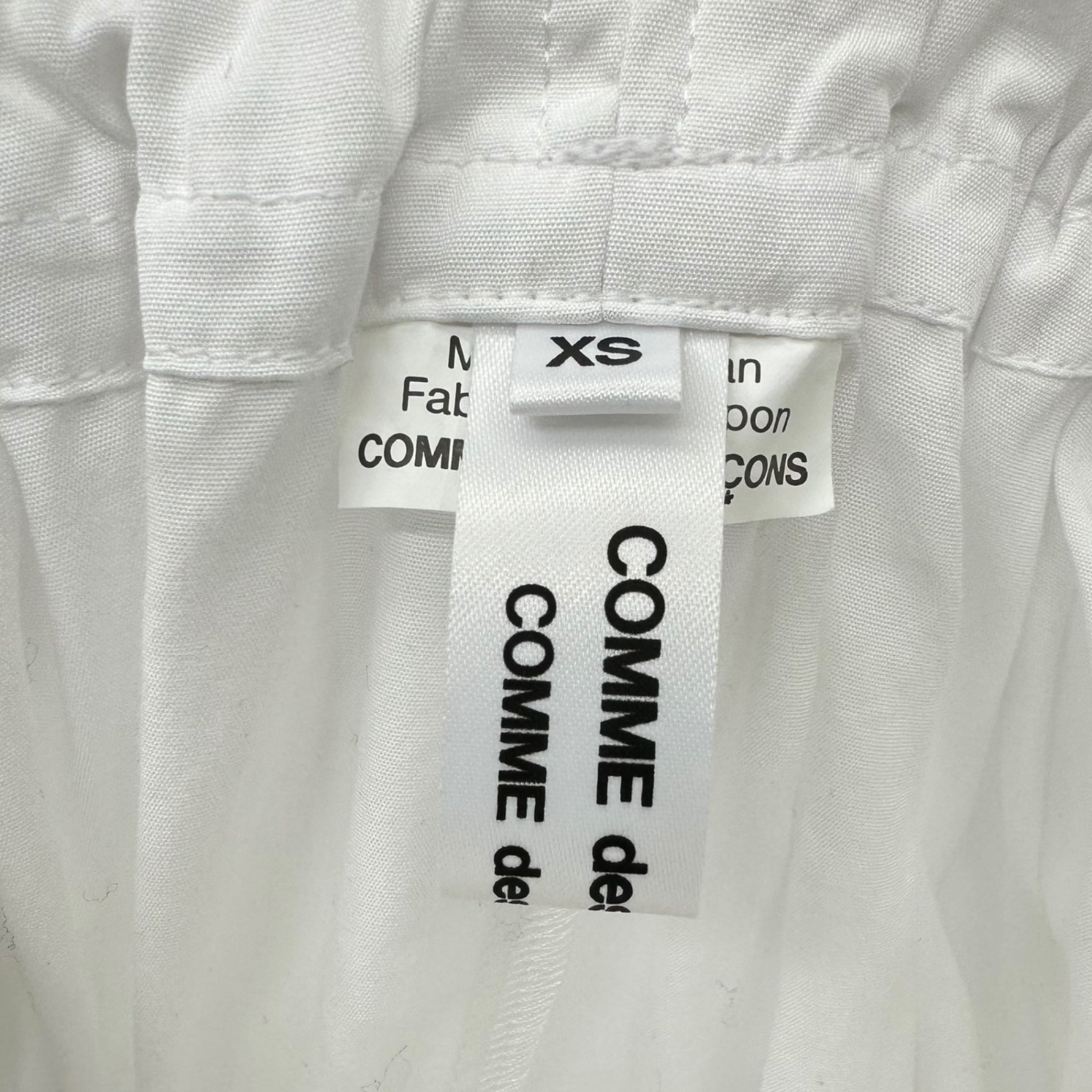 COMME des GARCONS COMME des GARCONS(コムデギャルソンコムデギャルソン) 20SS Clown gathered short length blouse ピエロ ギャザー ショート レングス ブラウス RE-B002 XS ホワイト AD2019