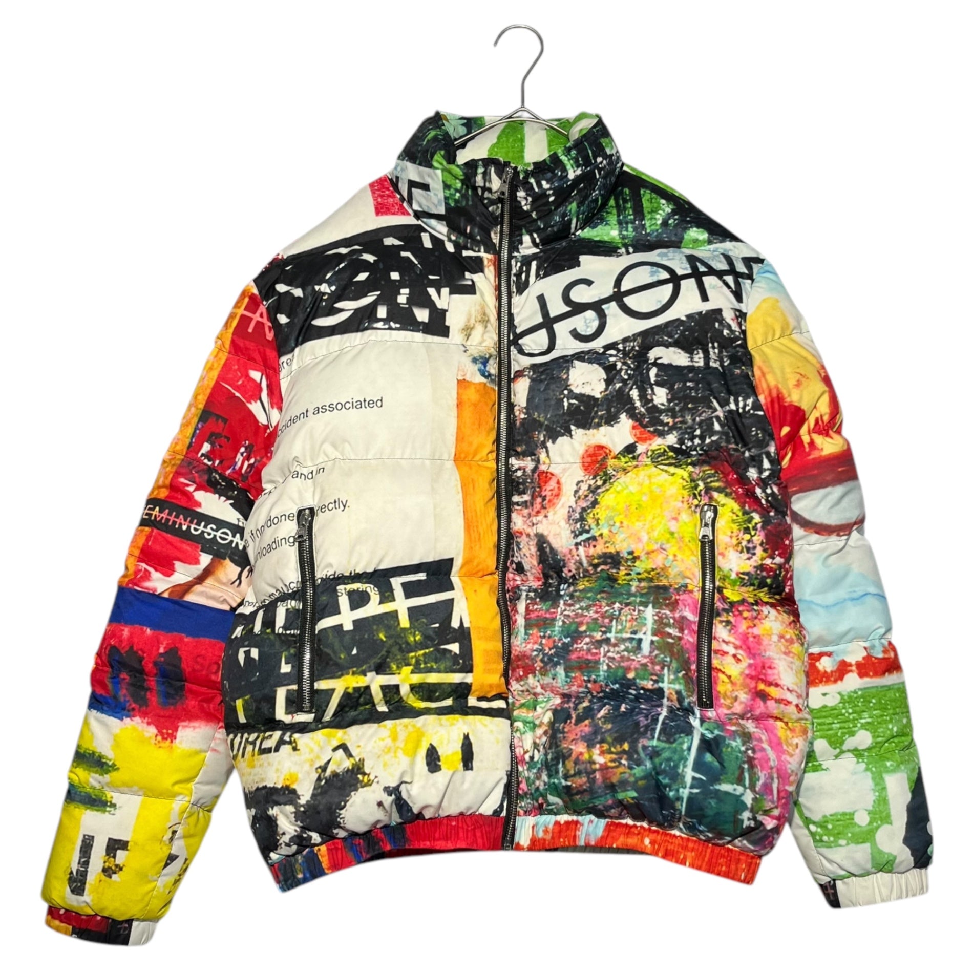 peaceminusone(ピースマイナスワン) Anarchy graphic down jacket アナーキー グラフィック ダウン ジャケット S マルチカラー G-DRAGON ジードラゴン K-POP 韓国限定