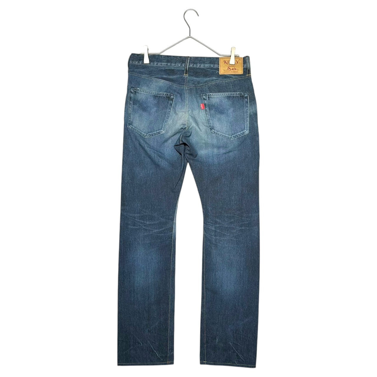 HYSTERIC GLAMOUR(ヒステリックグラマー) ARTMAKE FAKE JEANS アートメイク フェイク ジーンズ 02222AP02 M インディゴ ストレッチ パンツ