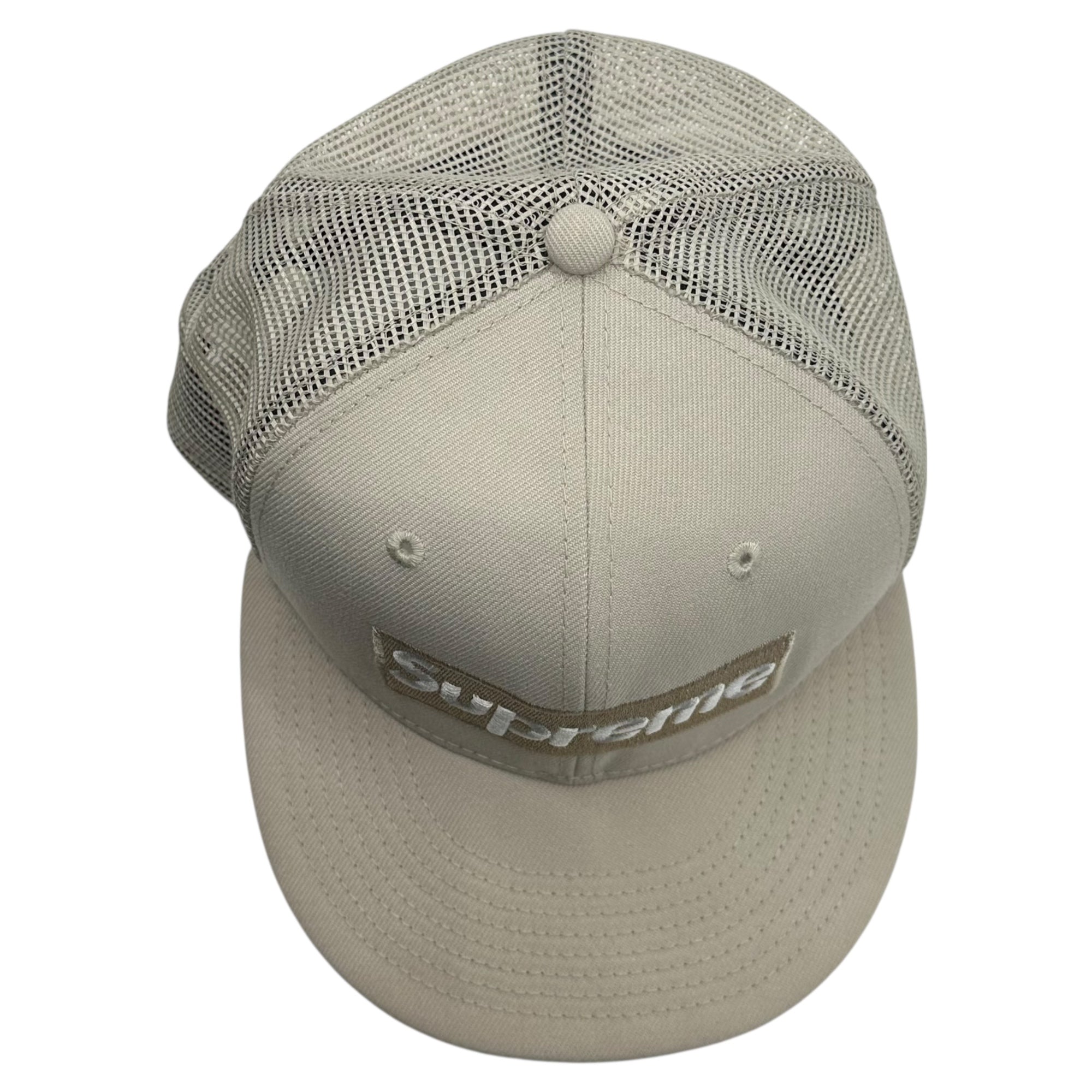 SUPREME(シュプリーム) 23SS Box Logo Mesh Back New Era ボックスロゴ メッシュ バック ニューエラ コラボ キャップ 7 3/8(58.7cm) アイボリー