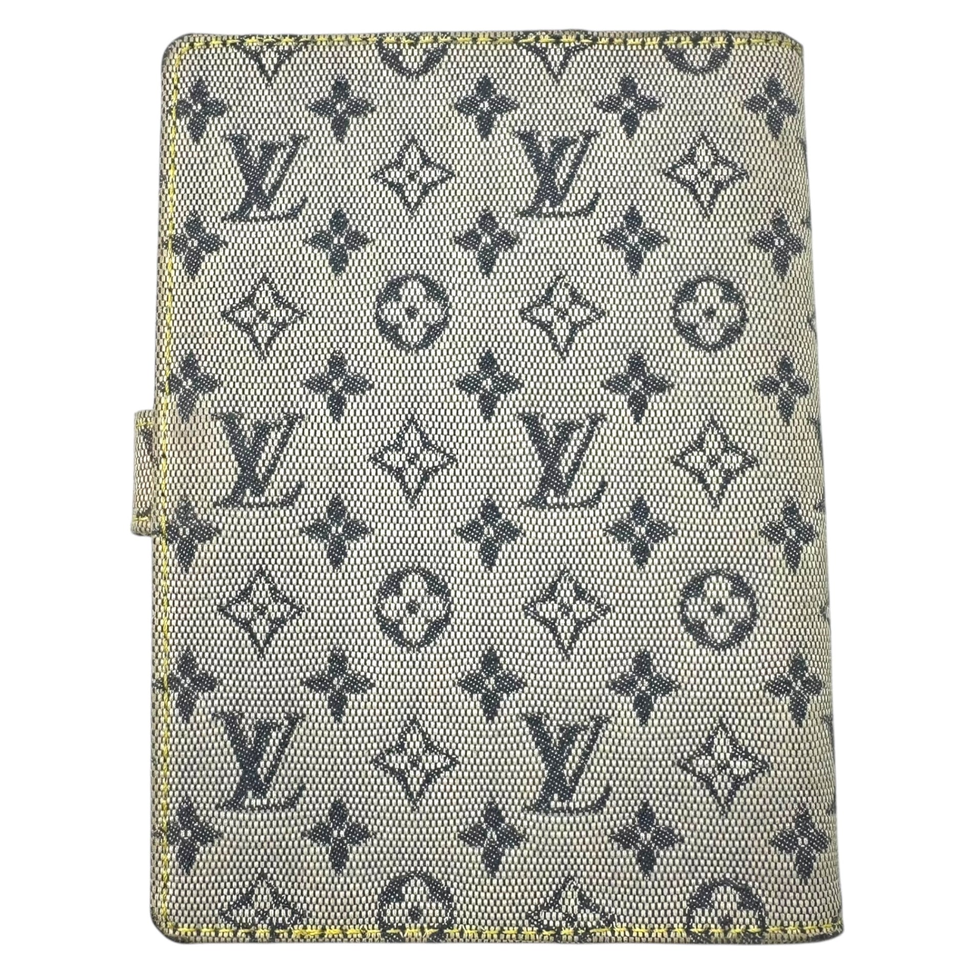 LOUIS VUITTON(ルイヴィトン) アジェンダPM ミニ モノグラム R20910 ホワイト×ネイビー CA1000 A6 手帳ケース