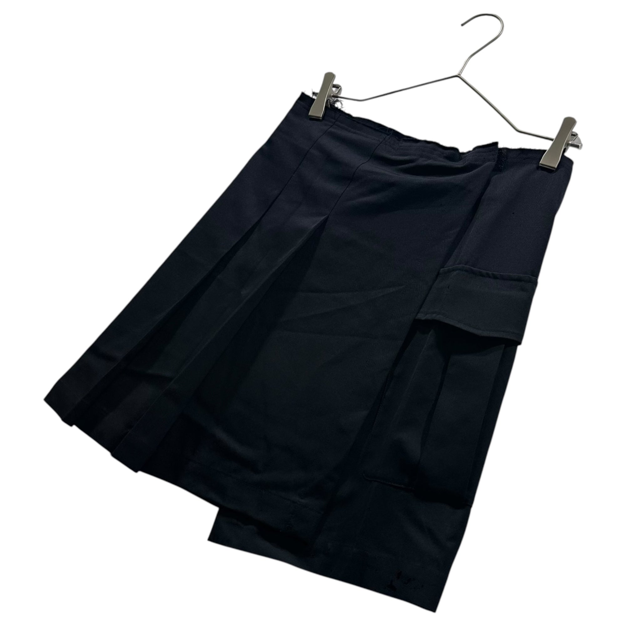 COMME des GARCONS(コムデギャルソン) 1990's Aoyama Exclusive Velcro Wool Wrap Skirt 青山限定 マジックテープ ウール 巻きスカート KX-452030 FREE ネイビー AD1994 90年代