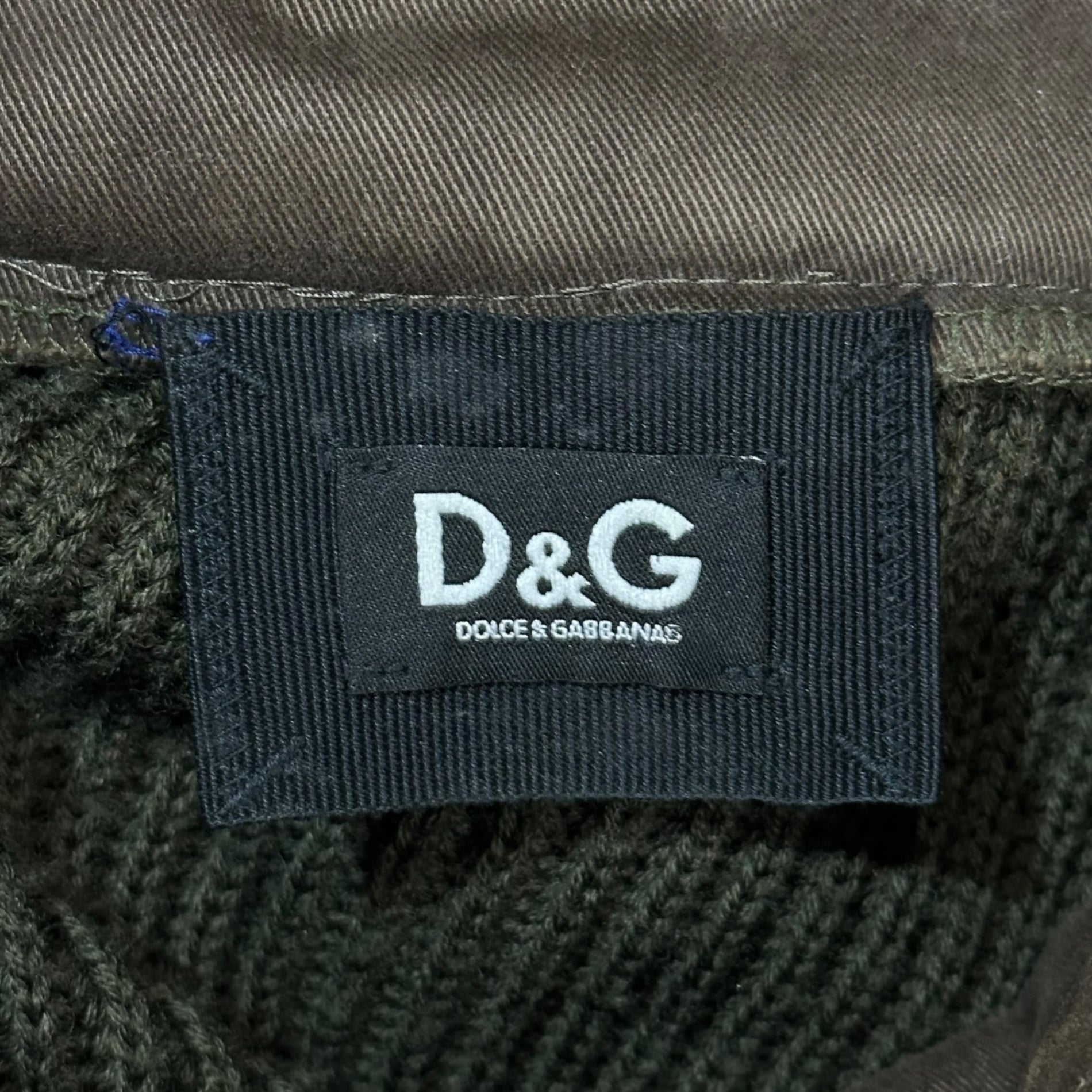 D&G(ディー&ジードルガバドルチェ&ガッバーナ) Military Pocket Pullover Wool Knit ミリタリー ポケット プルオーバー ウール ニット RK0366/SK611 M ブラウン