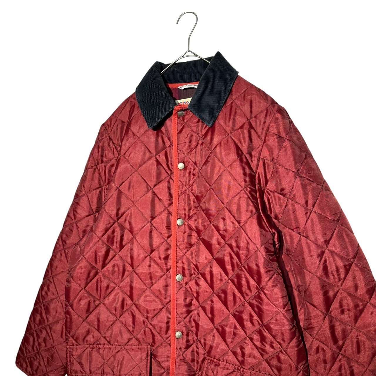 Traditional Weatherwear(トラディショナル ウェザーウェア) Scottish made quilted jacket スコットランド製 キルティング ジャケット 38(大き目) レッド