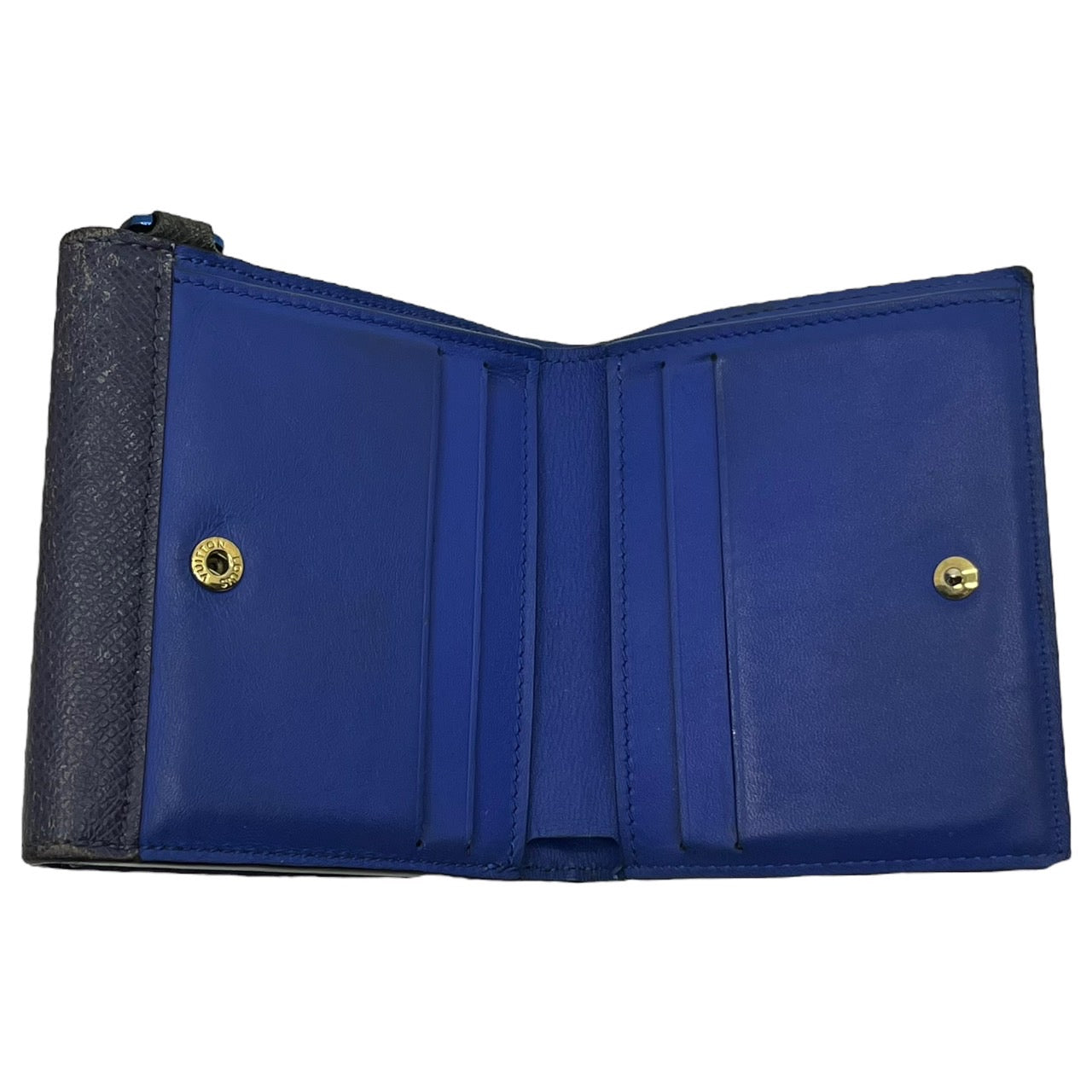 LOUIS VUITTON(ルイヴィトン) 18SS コンパクト・ウォレット by キムジョーンズ M63041/SN0148 ブラウン×ブルー